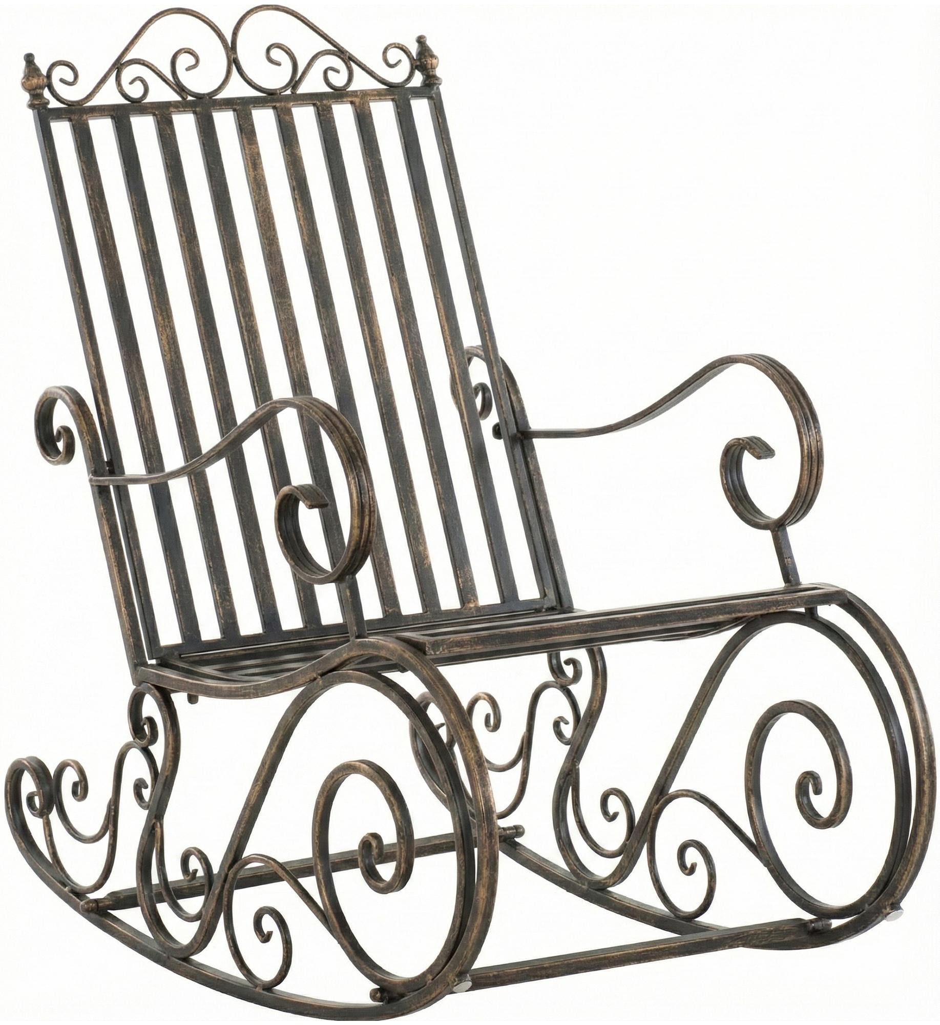 CLP Schaukelstuhl Smilla (1er, 1 St), lackiertes Eisen, im Jugendstil