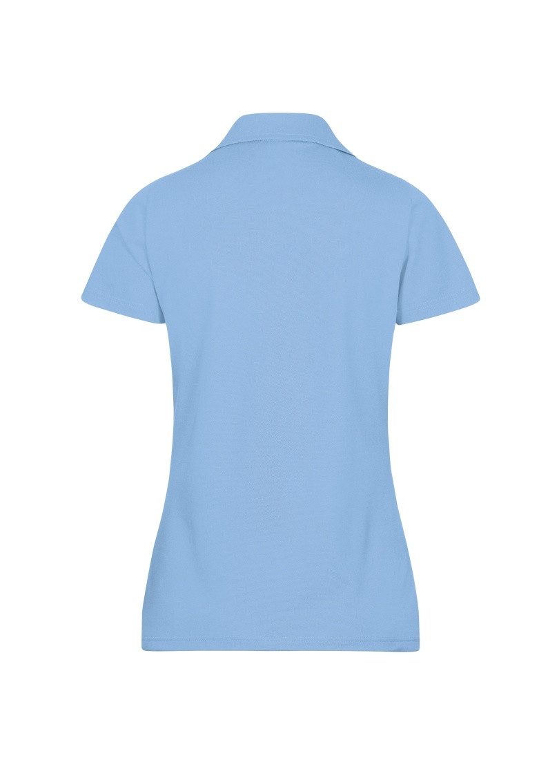 Trigema Poloshirt TRIGEMA Poloshirt ohne Knopfleiste (1-tlg)