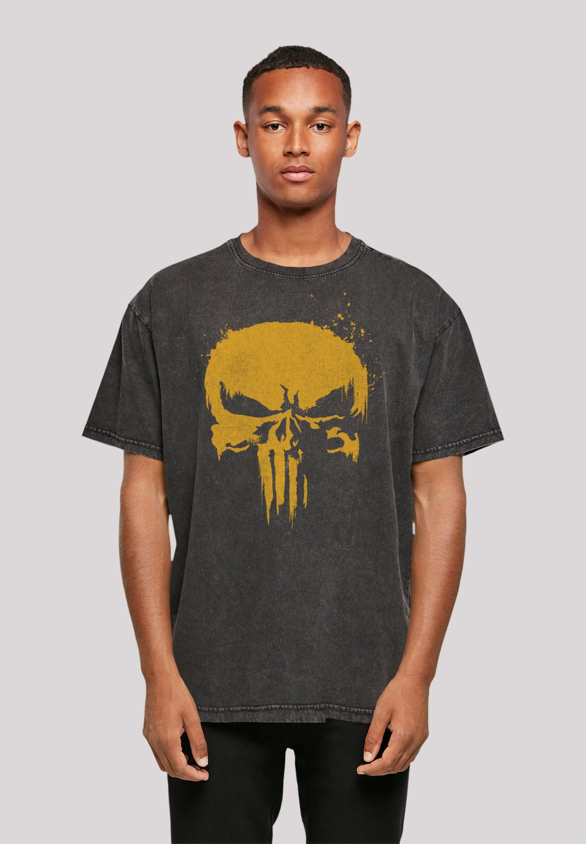 F4NT4STIC T-Shirt Marvel Punisher Gold Premium Qualität, Offiziell  lizenziertes Marvel T-Shirt