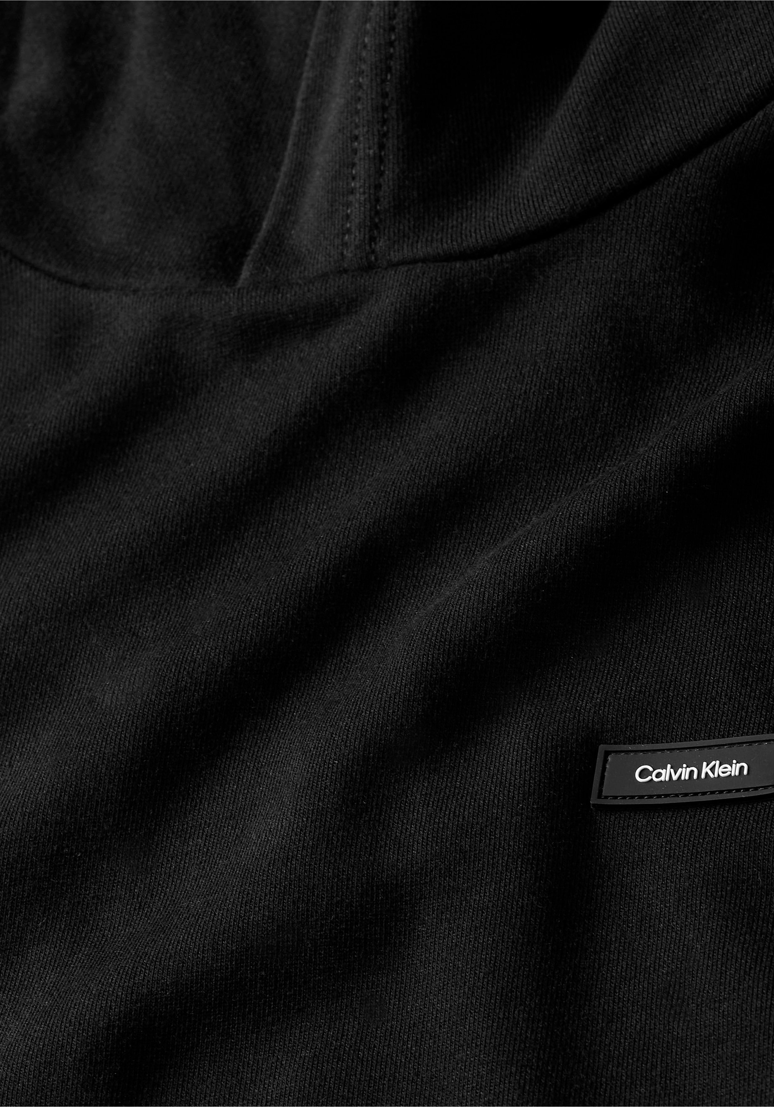 Kapuzensweatshirt Kängurutasche mit ck black Calvin Klein