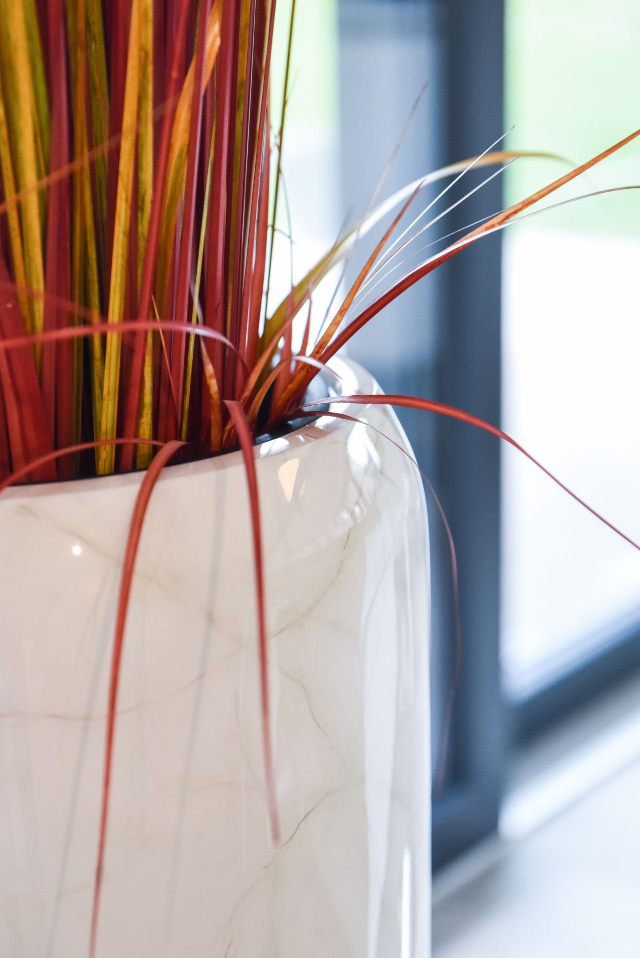 VIVANNO Bodenvase Fiberglas CAVITA Rund - günstig online kaufen