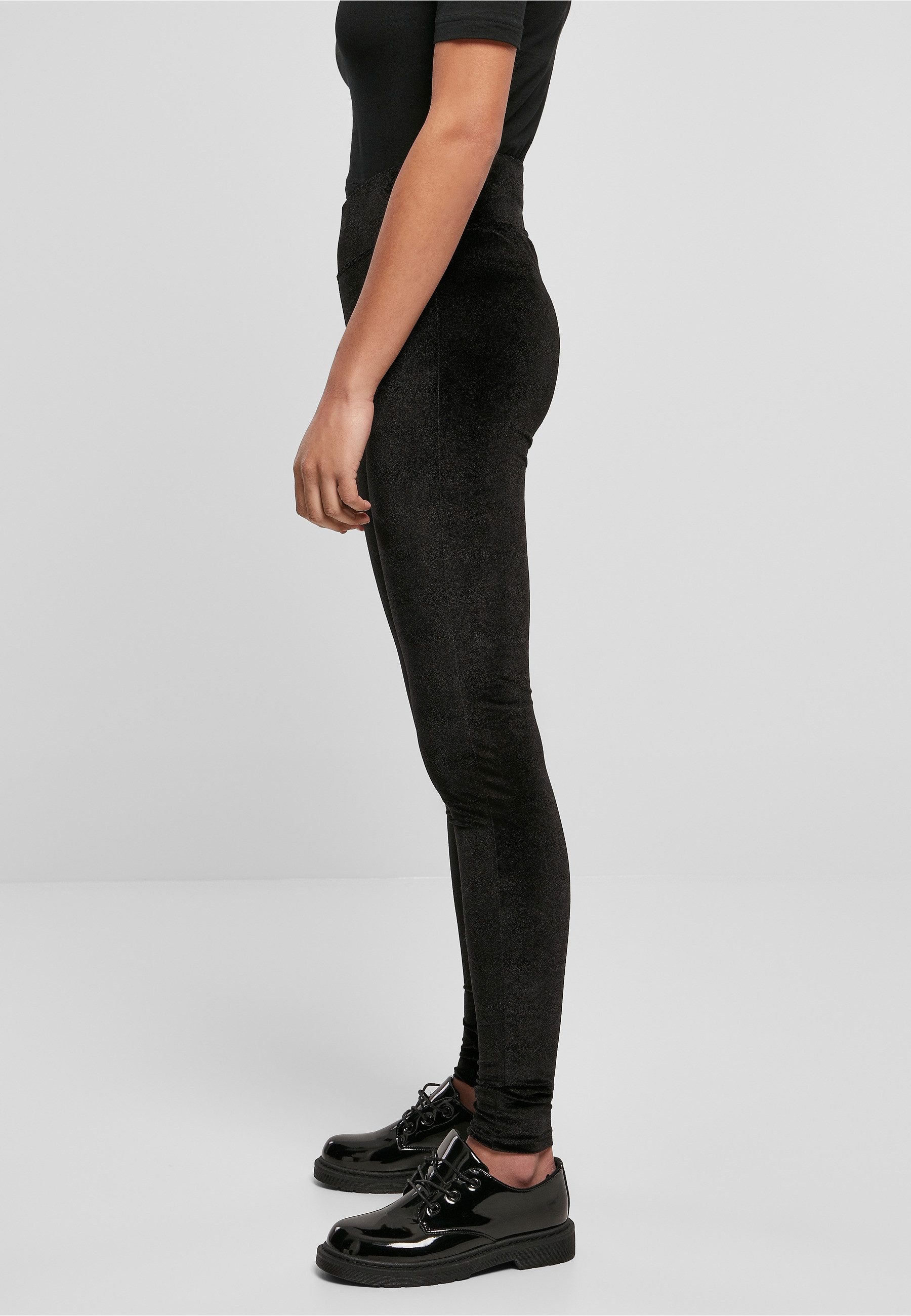 URBAN CLASSICS Leggings Urban Classics Damen Ladies High Waist Velvet Leggings (1-tlg)