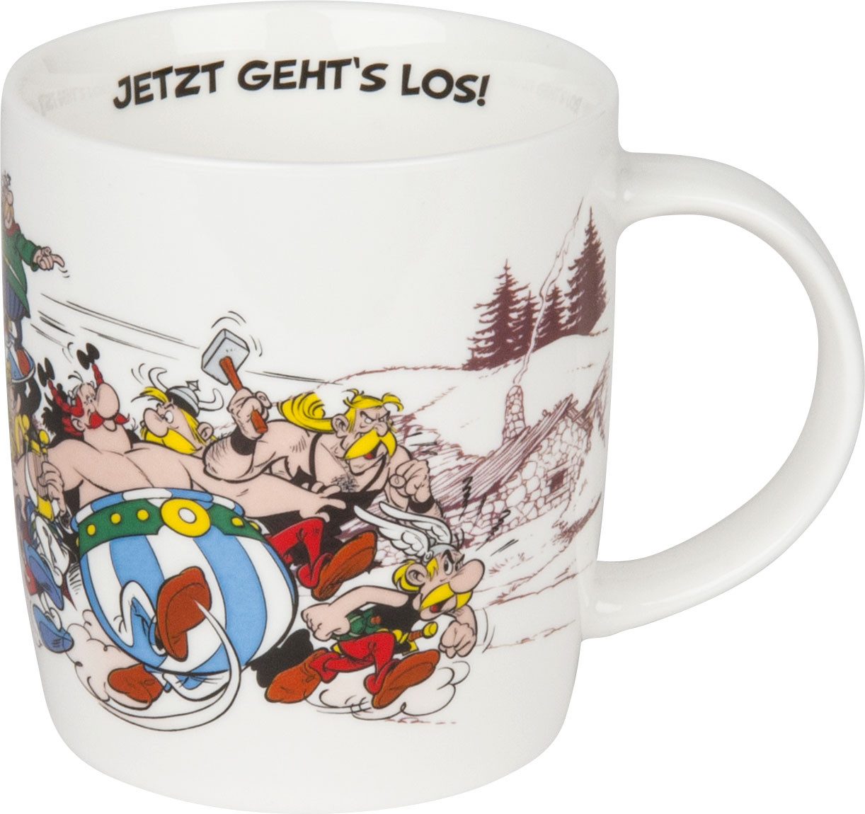 Könitz Becher Becher Asterix-Jetzt geht’s los., Porzellan, Könitz Kaffeebecher Asterix Kaffeetasse Teetasse Sammel-Becher