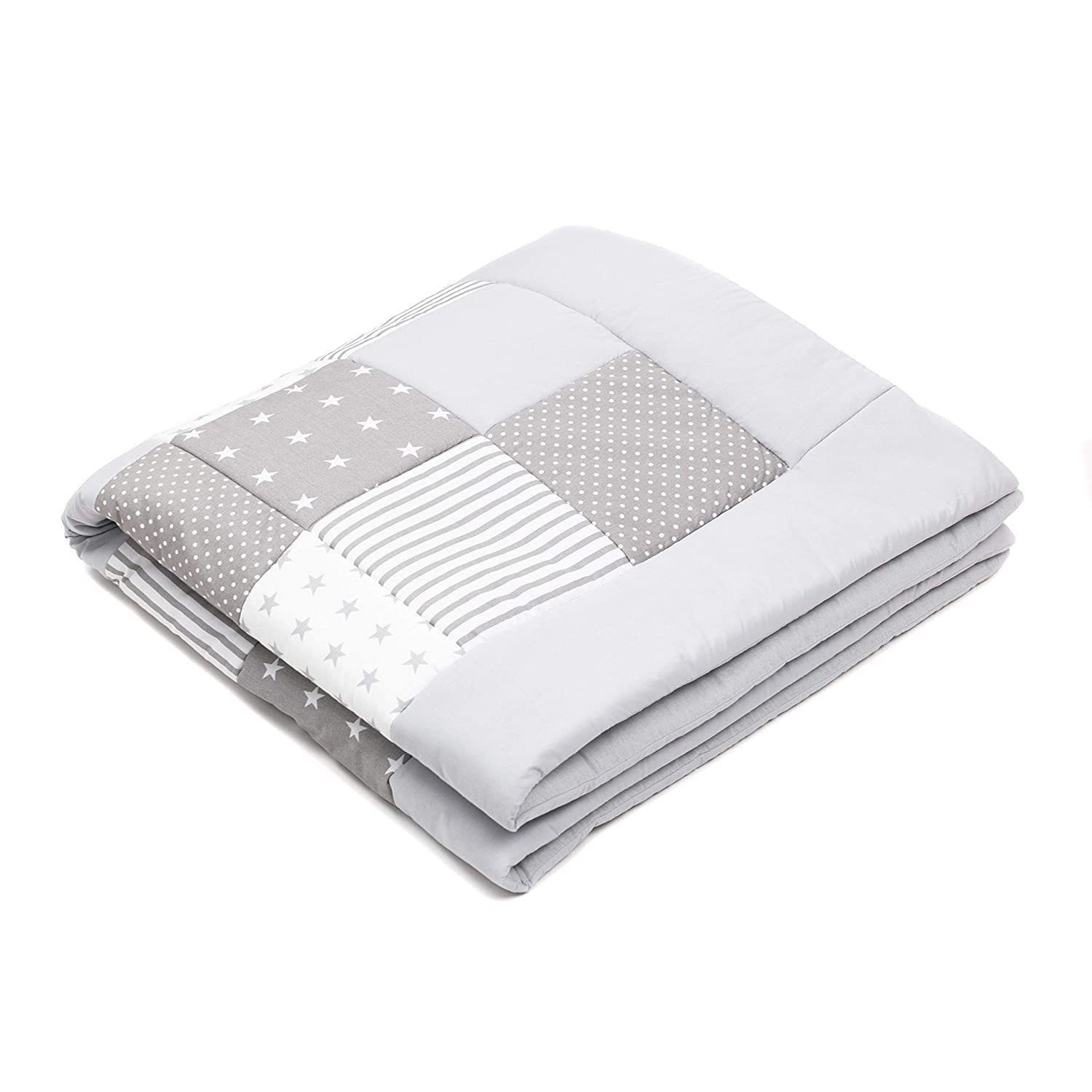 Krabbeldecke Patchworkdecke - Spieldecke -Laufgittereinlage -Decke, Amilian günstig online kaufen