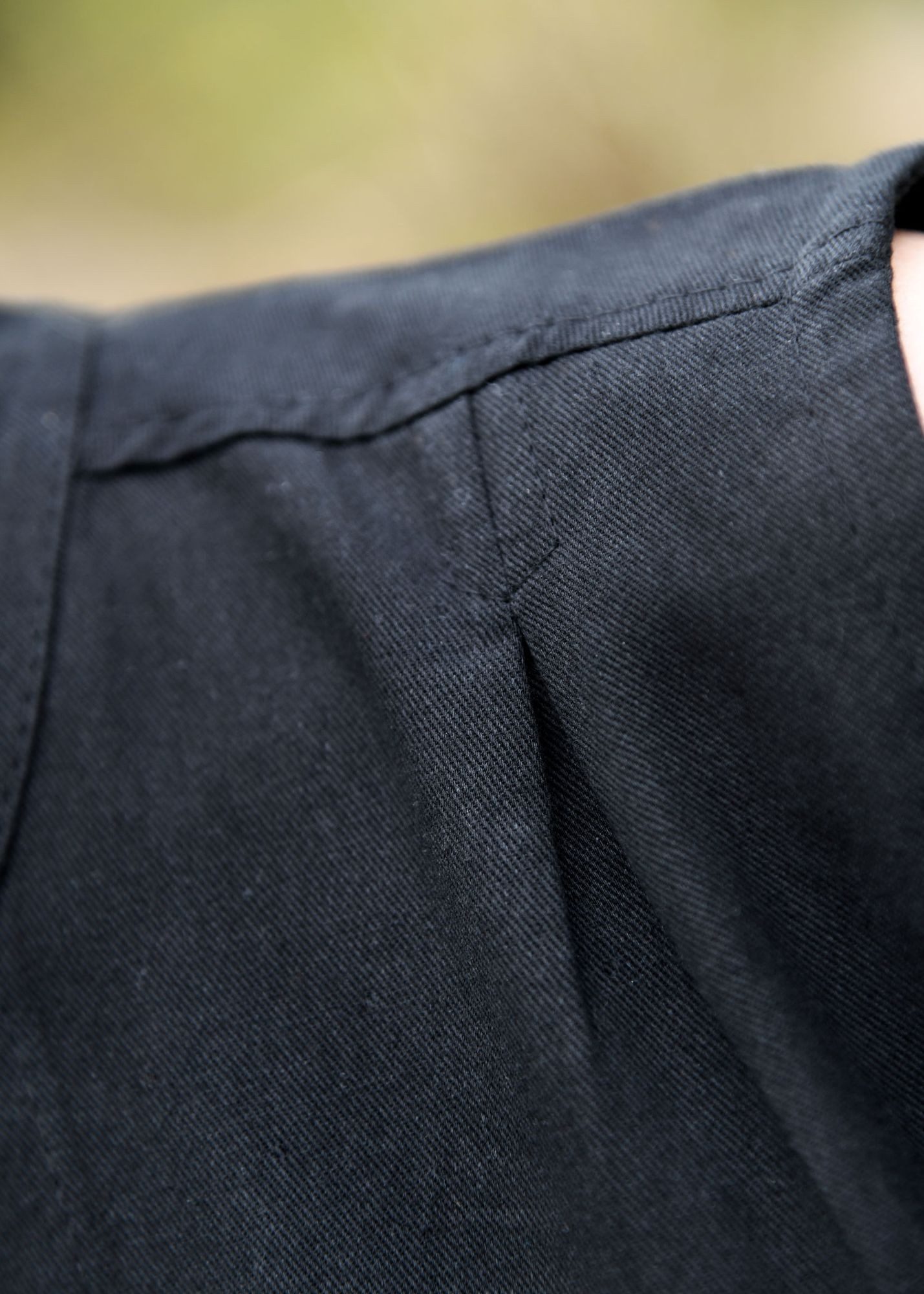 Battle Merchant Kostüm Ärmellose Mittelalter-Bluse Levke, schwarz, Gr. XXL