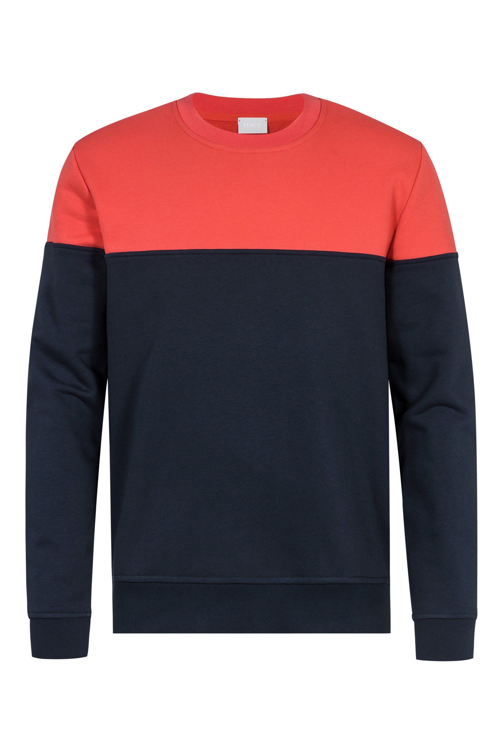 Mey Sweatshirt Mey male Sweatshirt Serie Lido Zweifarbig (1-tlg)