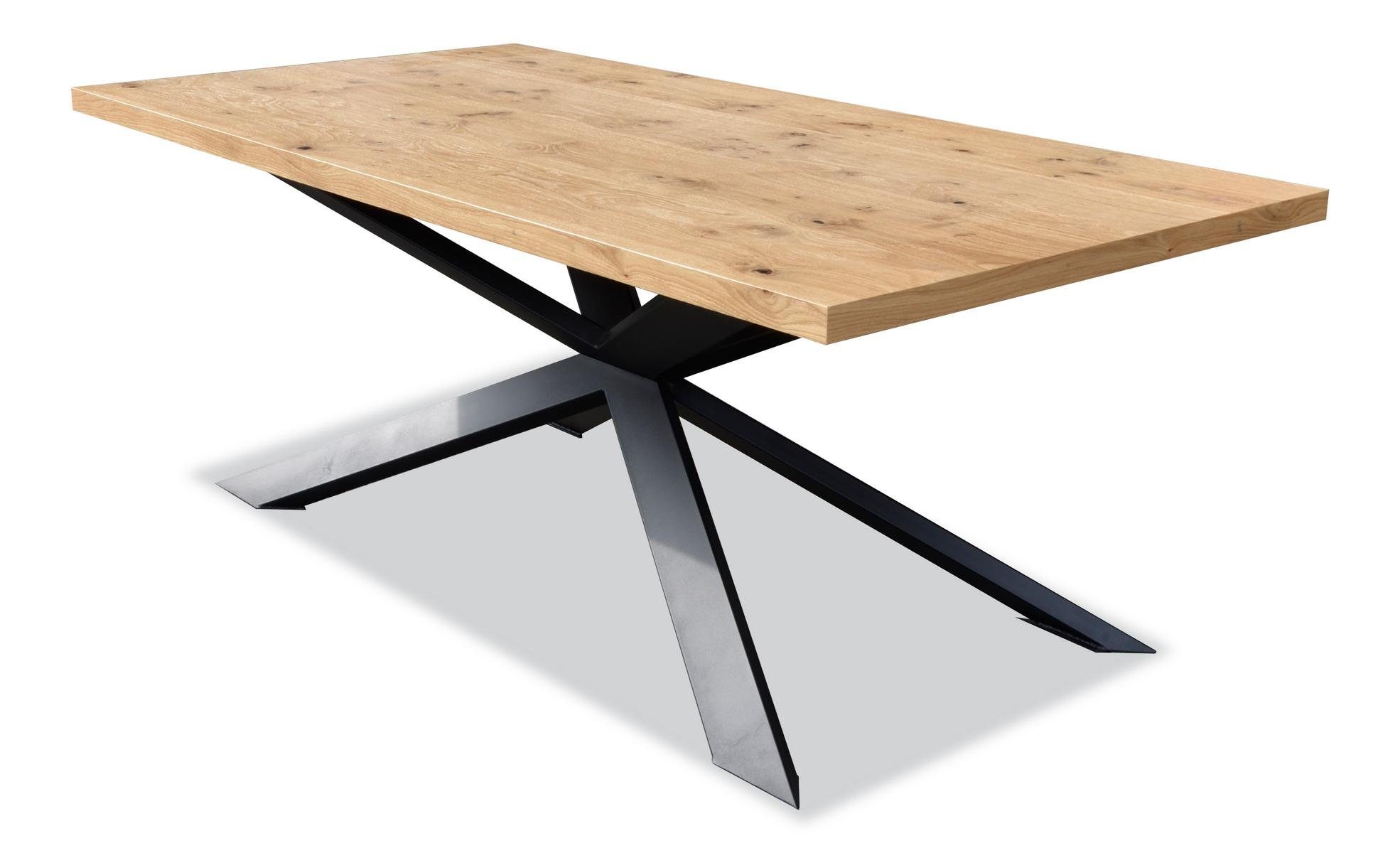 Esstisch Esstisch, Esszimmer Design Moderne Tisch Edelstahl JVmoebel Wohnzimmer Holz