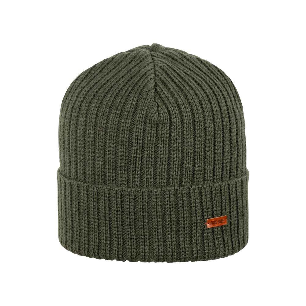 PURE PURE by Bauer Strickmütze Ripp-Mütze Bio-Merino