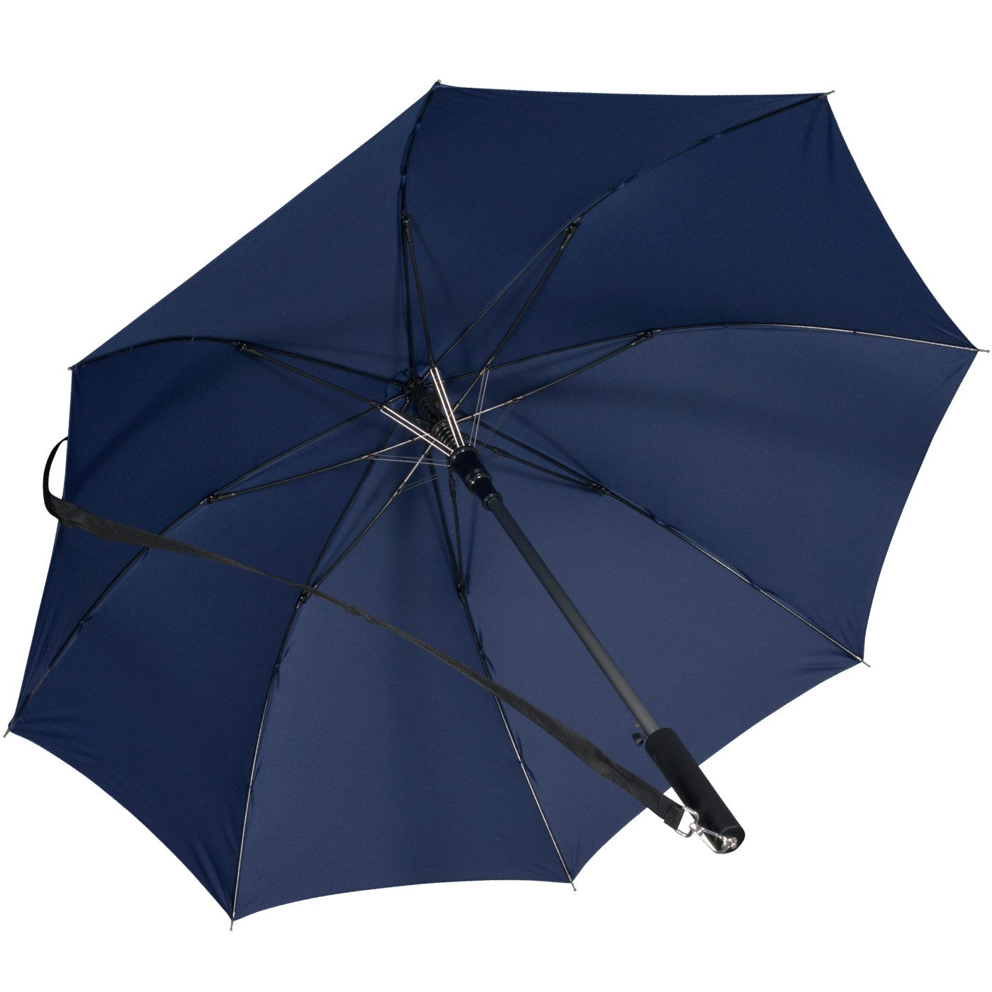 iX-brella Stockregenschirm Umhängeschirm mit längenverstellbarem Tragegurt, mit Auf-Automatik, in vielen Farben