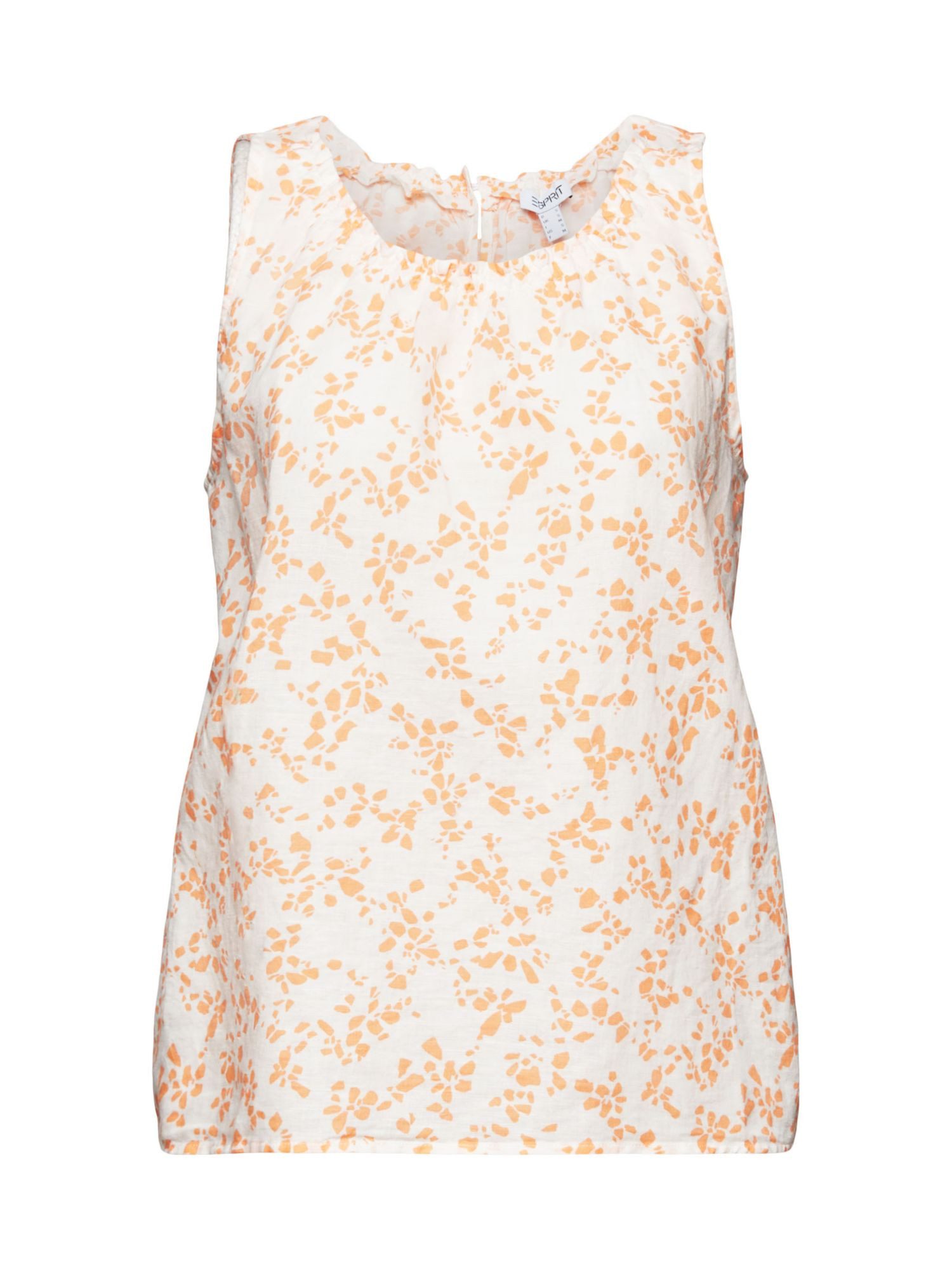 Esprit Blusentop Ärmellose Bluse mit Print