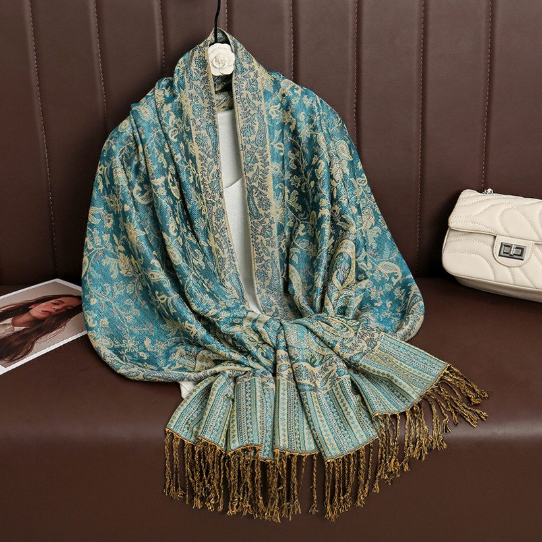 nsihing Modeschal Warmer Schal für Damen, Weiches Tuch in Kaschmir-Optik, Lange, große warme Stola mit Quasten für Herbst und Winter – Bild 3 von 3