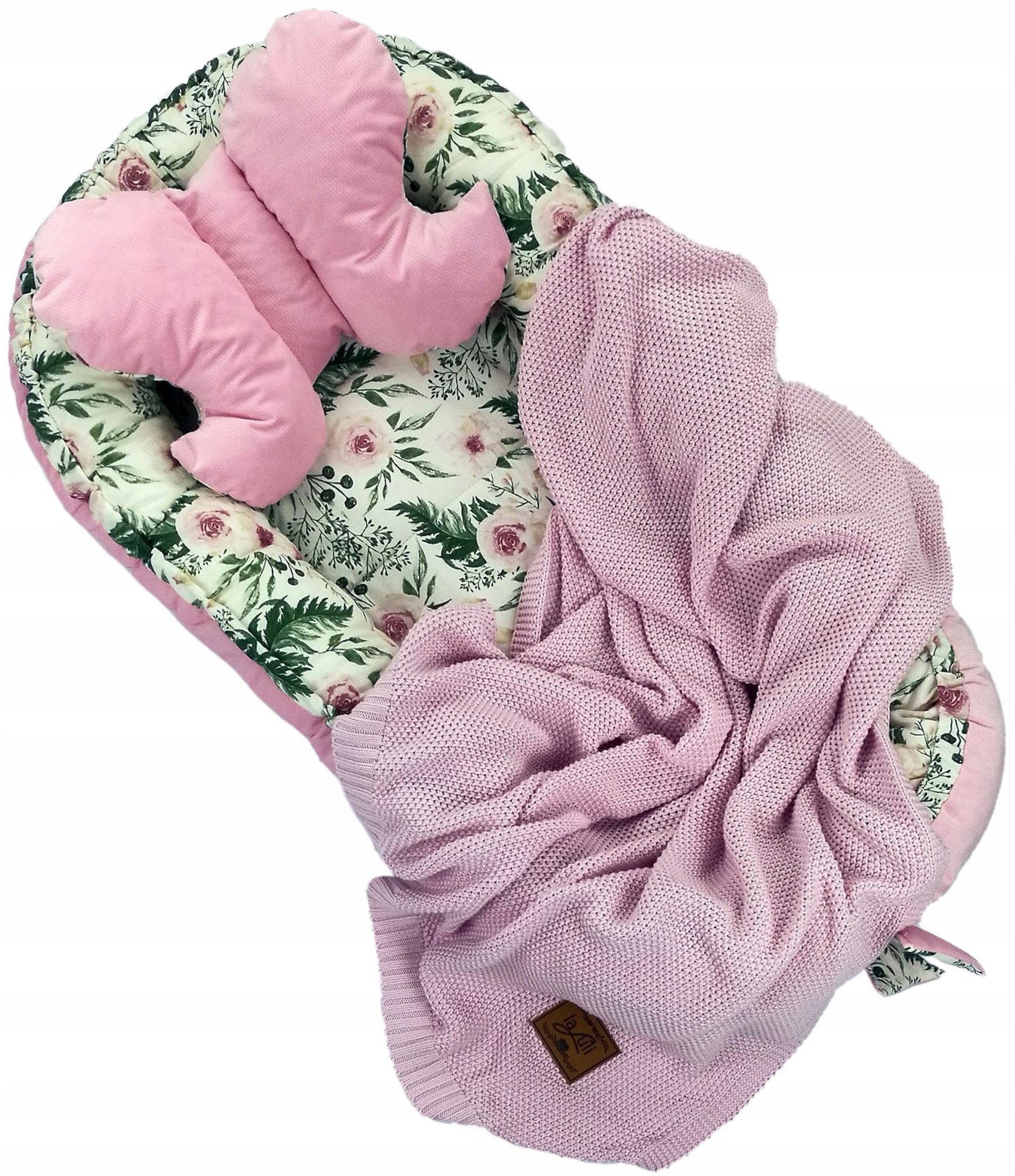 Pamek Bettnestchen Babybett Babynestchen Babynest Kinderbett Kokon zum schlafen Kissen, Sehr weiches material, Füllung 100% antiallergische Silikonkogel. – Bild 4 von 5