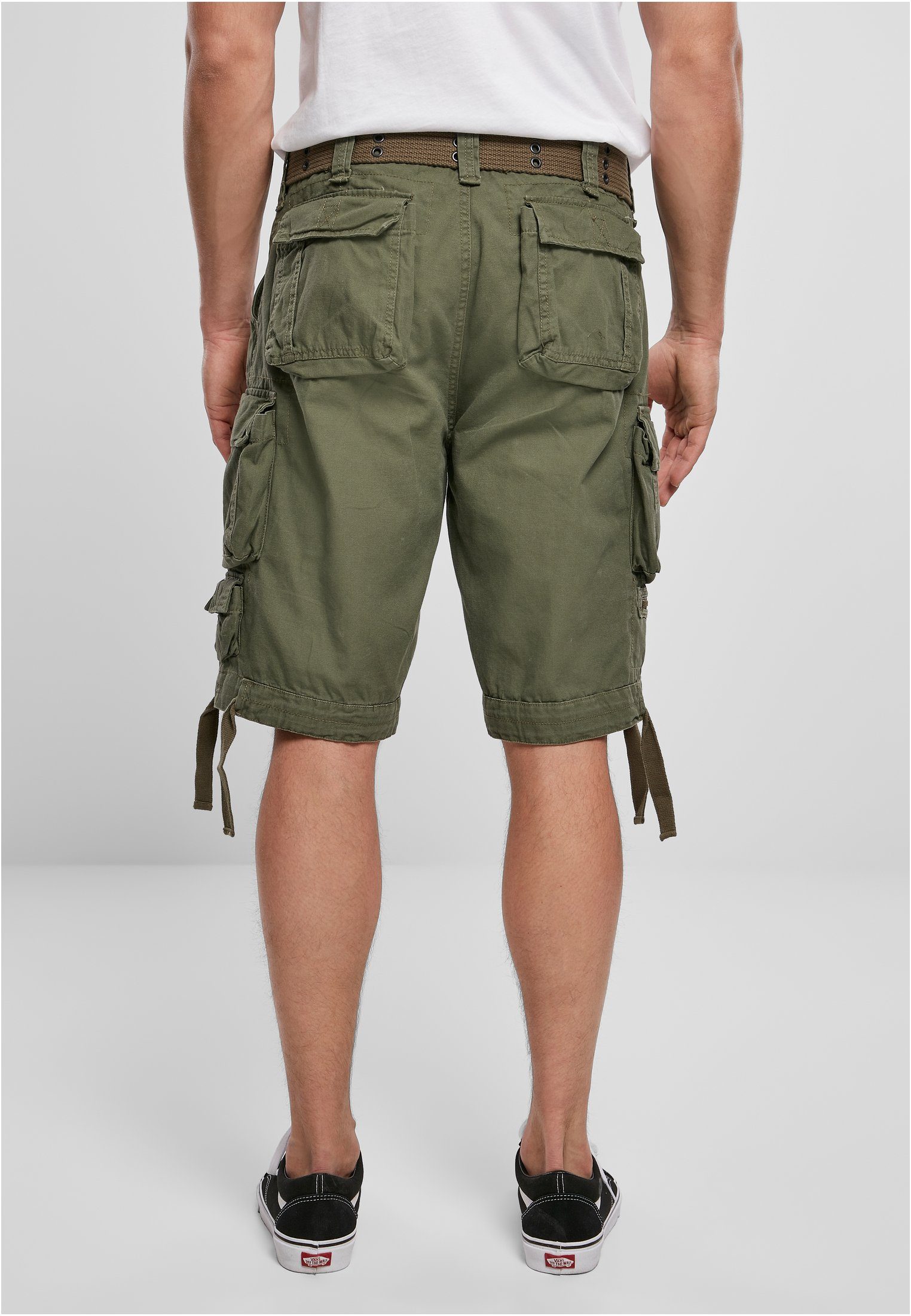 Brandit (1-tlg) Cargo Herren olive Vintage Savage Stoffhose Shorts