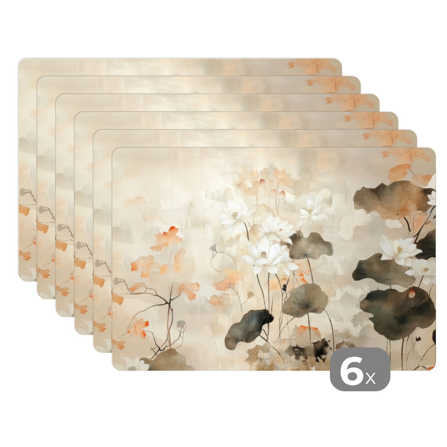 MuchoWow Platzset Blumen - Japandi - günstig online kaufen