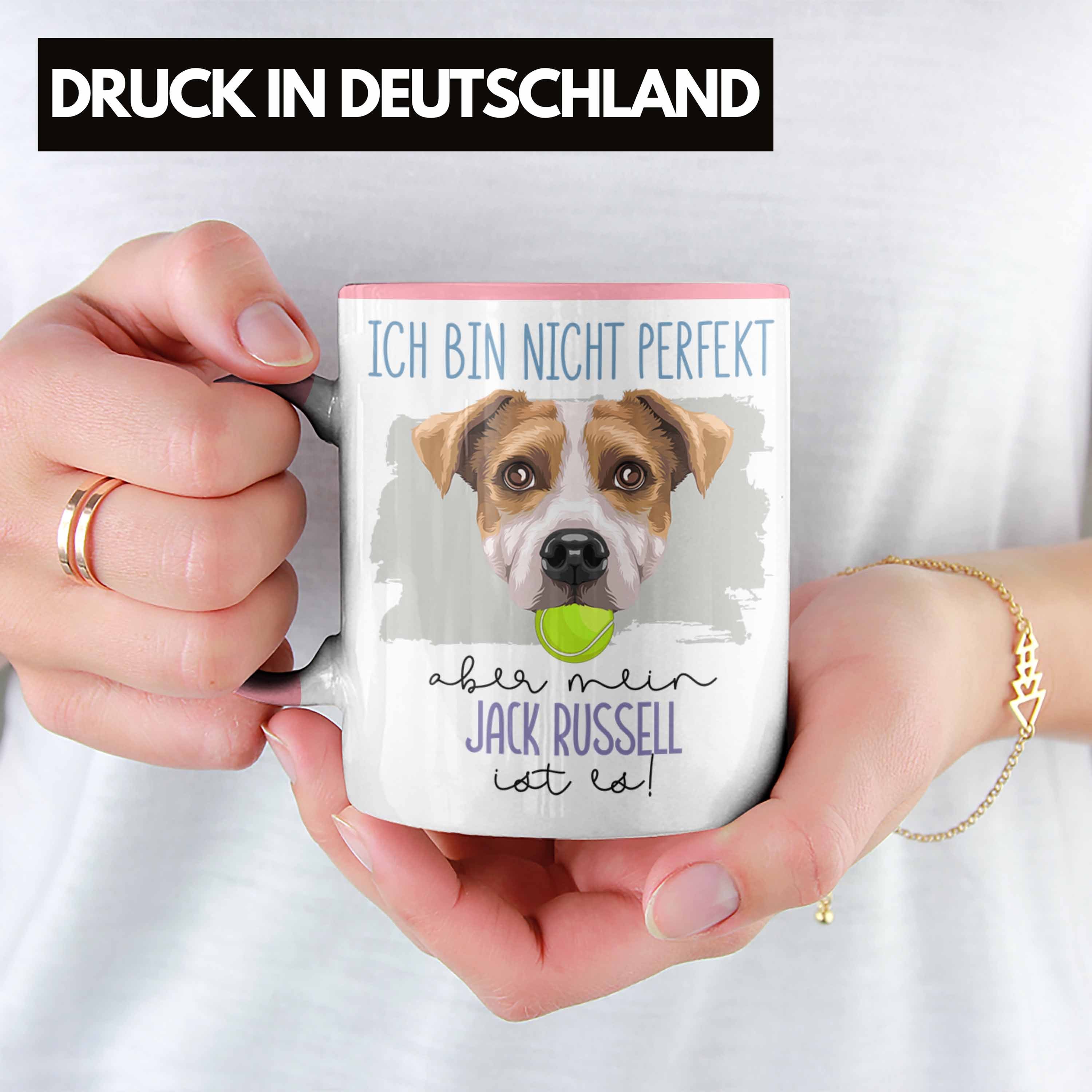 Besitzer Trendation Geschenk Lustiger Geschenkidee Spruch Russell Tasse Besi Jack Rosa Tasse