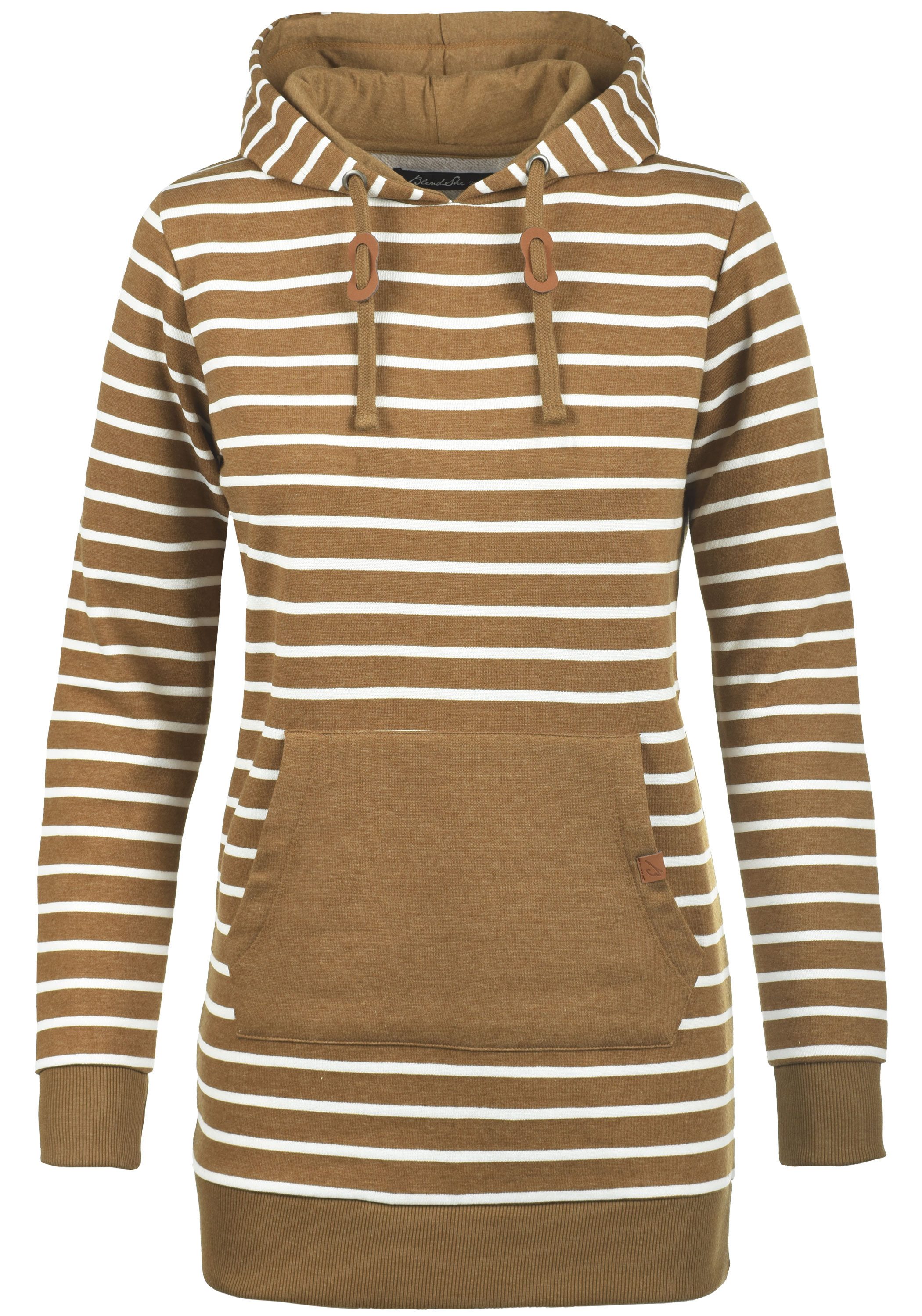 Blend she Hoodie Cloey Sweatpullover lang geschnitten