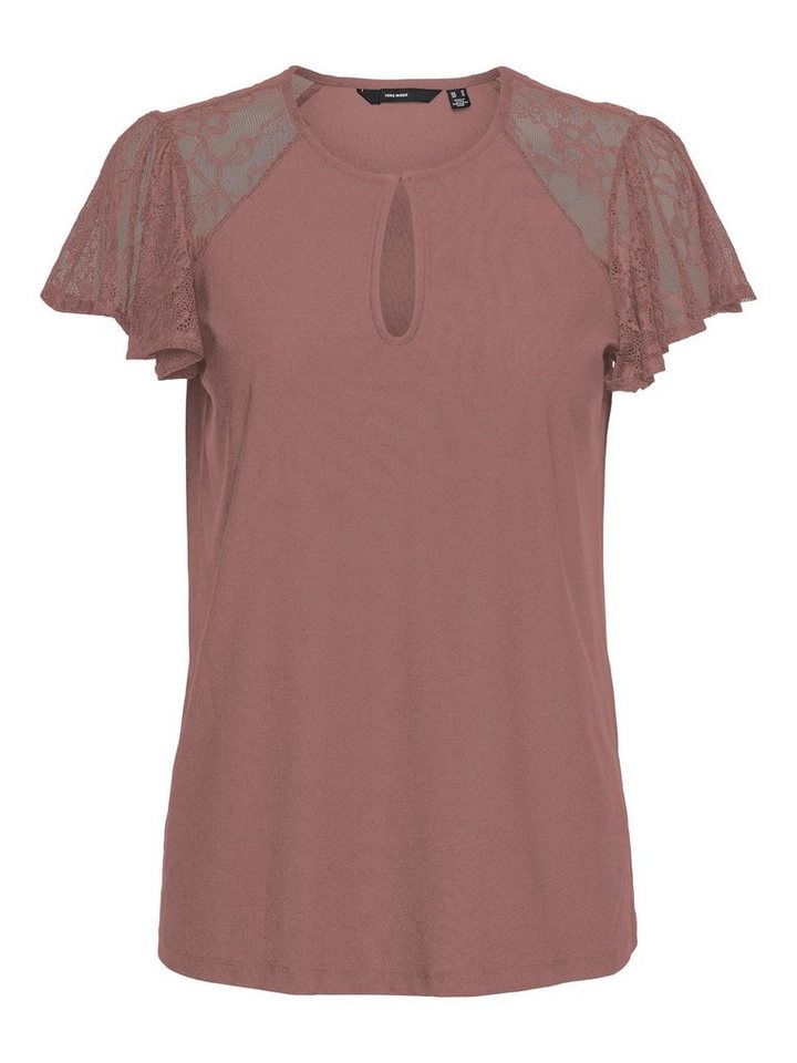 Vero Moda Spitzenshirt VMMILLA SS LACE TOP JRS