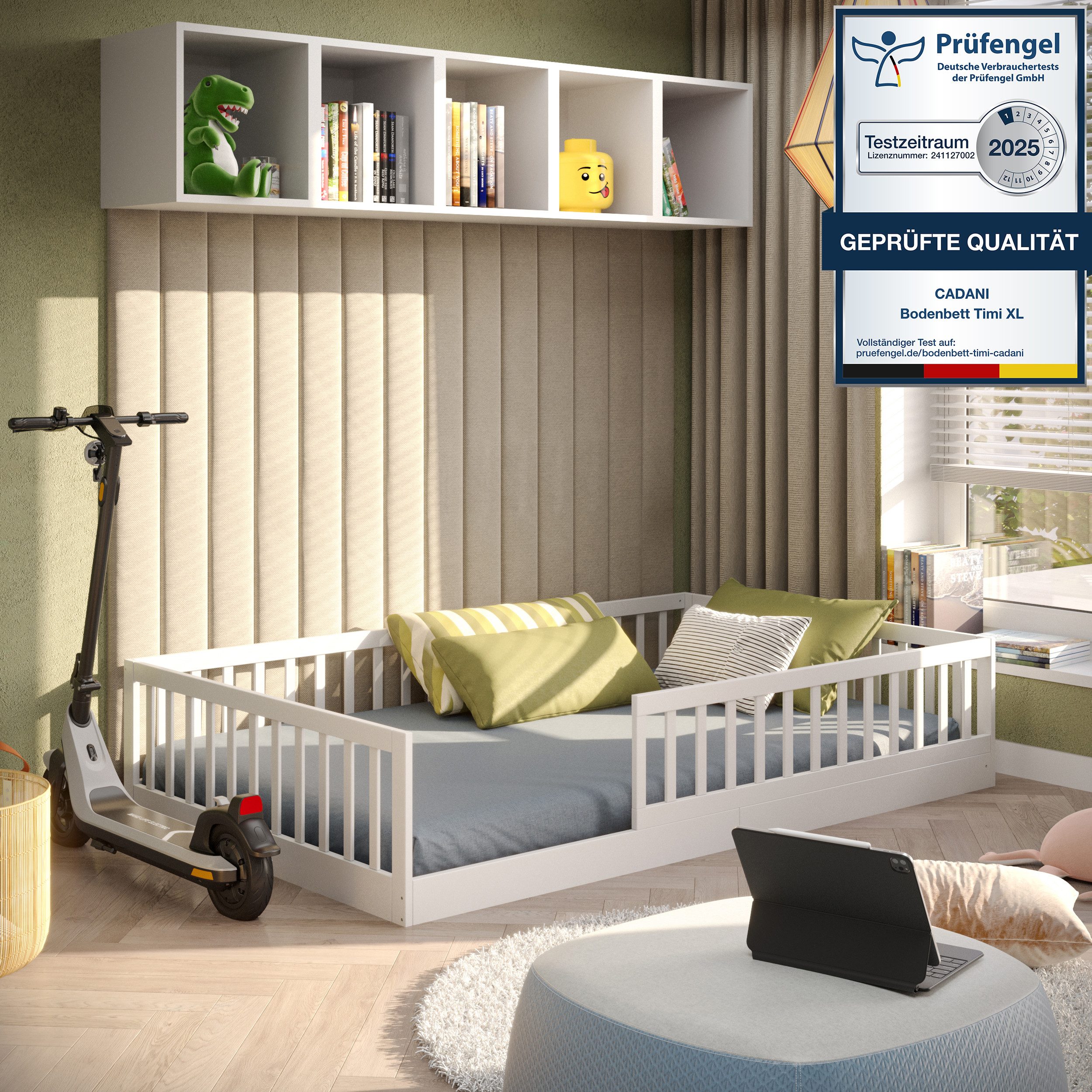 CADANI Kinderbett CADANI Timi Kinderbett Montessori Bodenbett (Rausfallschu günstig online kaufen