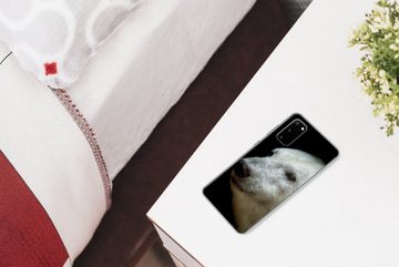 MuchoWow Handyhülle Nahaufnahme Eisbär, Phone Case, Handyhülle Samsung Galaxy S20, Silikon, Schutzhülle