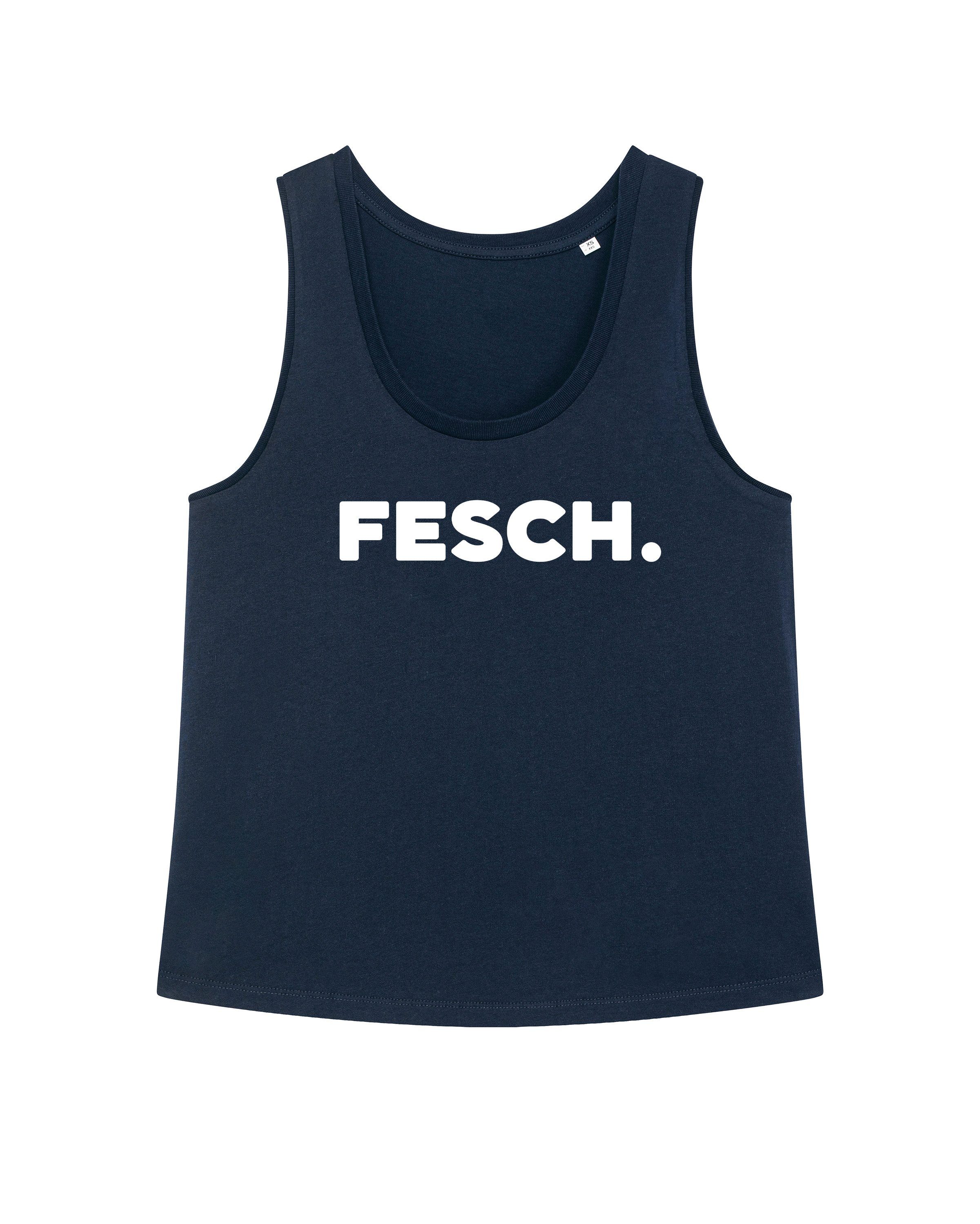 wat? Apparel Print-Shirt Fesch dunkelblau (1-tlg)