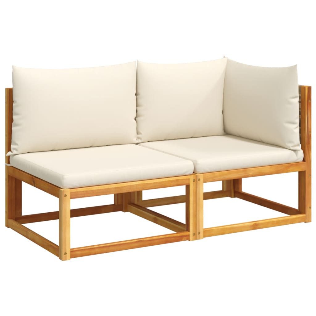 vidaXL Loungesofa Gartensofa mit Kissen 2-Sitzer günstig online kaufen