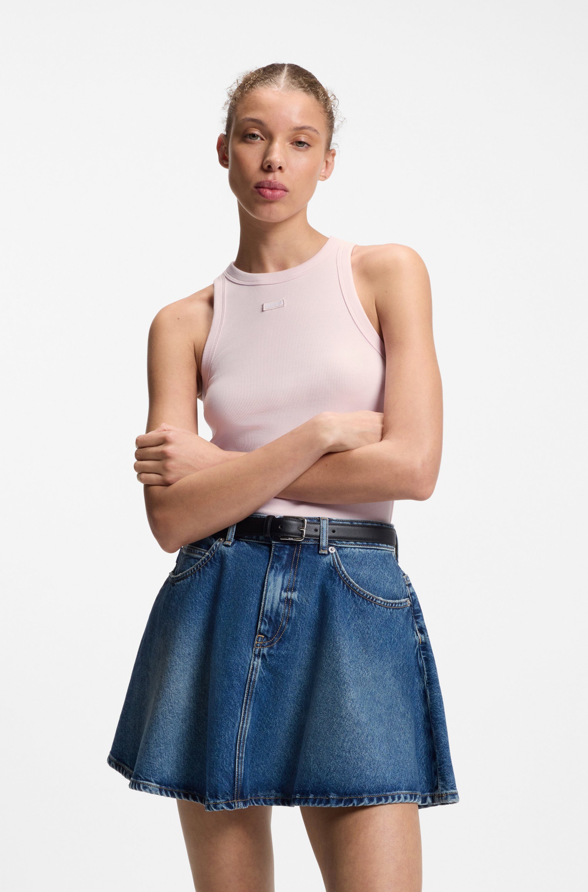 HUGO Tanktop Easy Tank Stretch-Baumwolle, Slim Fit
