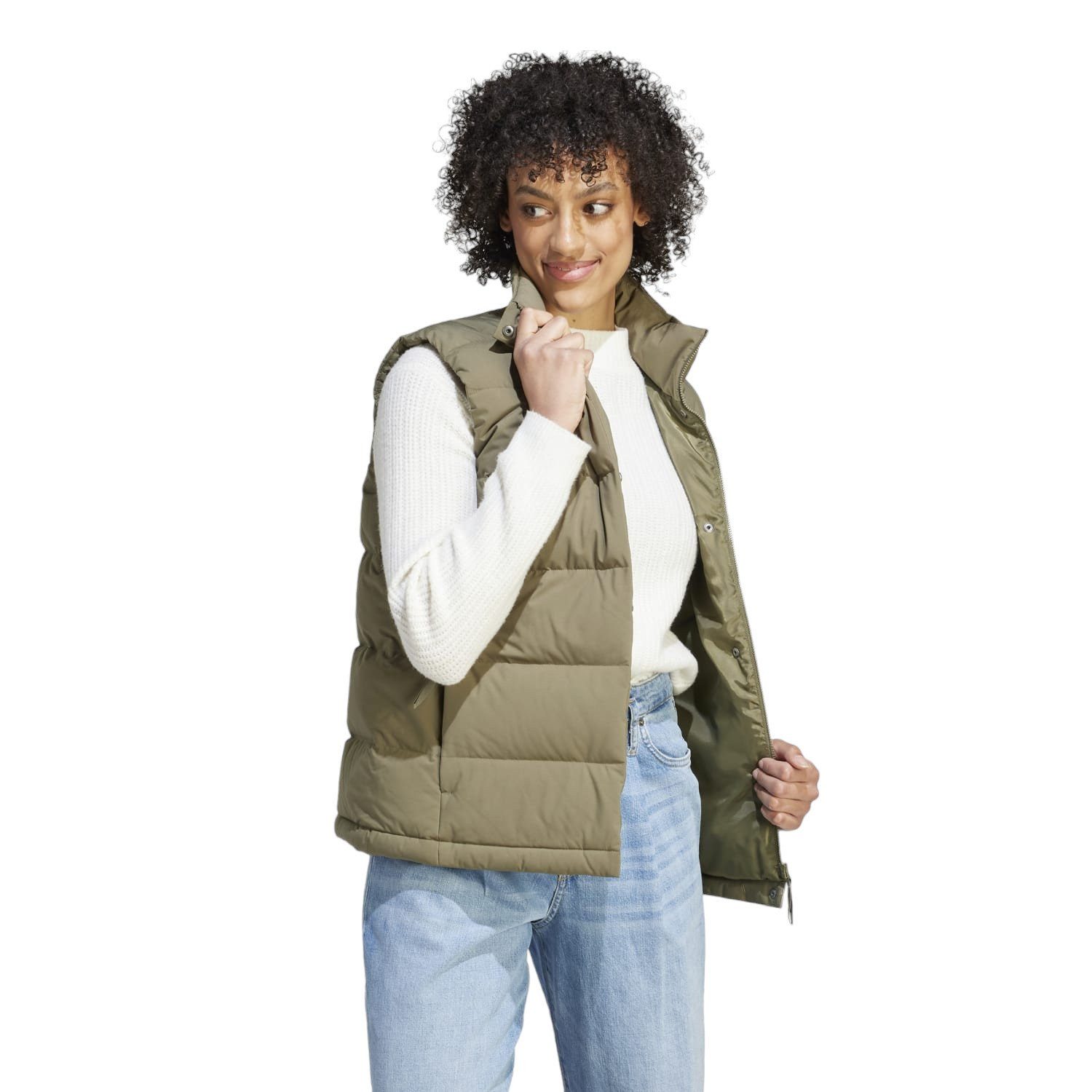 adidas Performance Daunenweste Helionic (100% rec. Polyester) olivegrün Dam günstig online kaufen