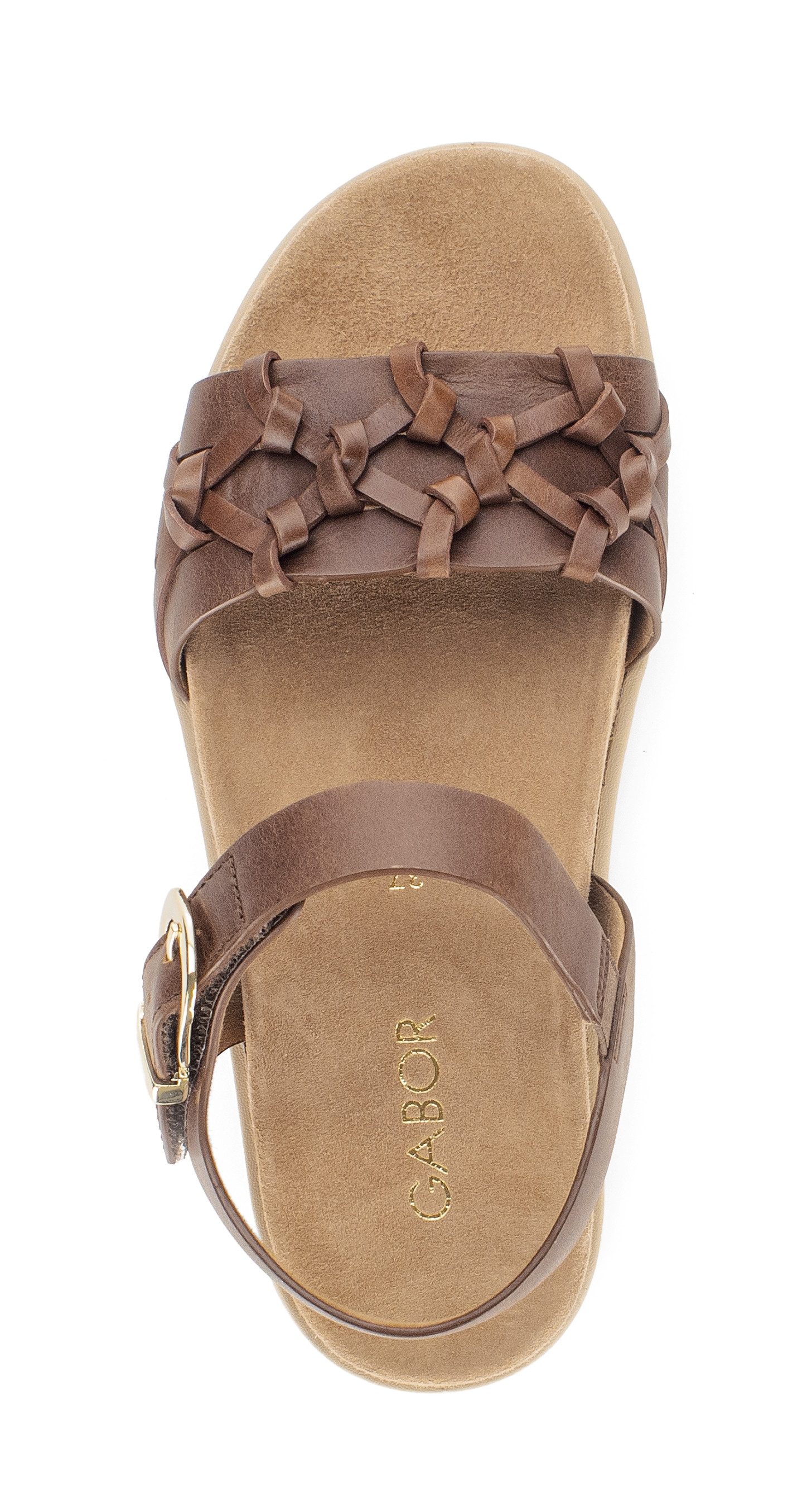 Gabor Riemchensandale, Sandalette, Sommerschuh mit aufwendigen Details