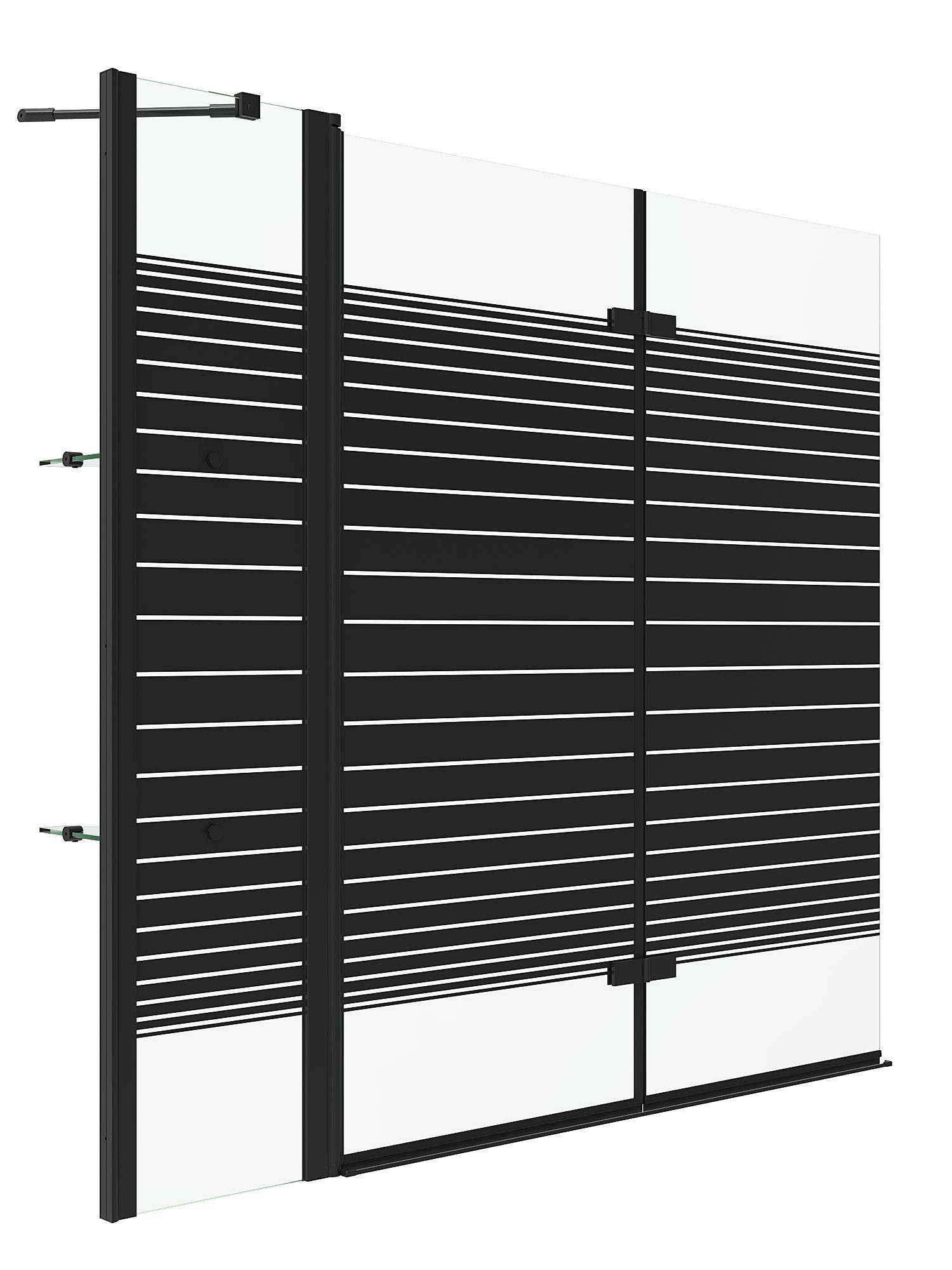 AQUALAVOS Badewannenfaltwand Duschabtrennung Badewannenaufsatz Falttür Glas günstig online kaufen