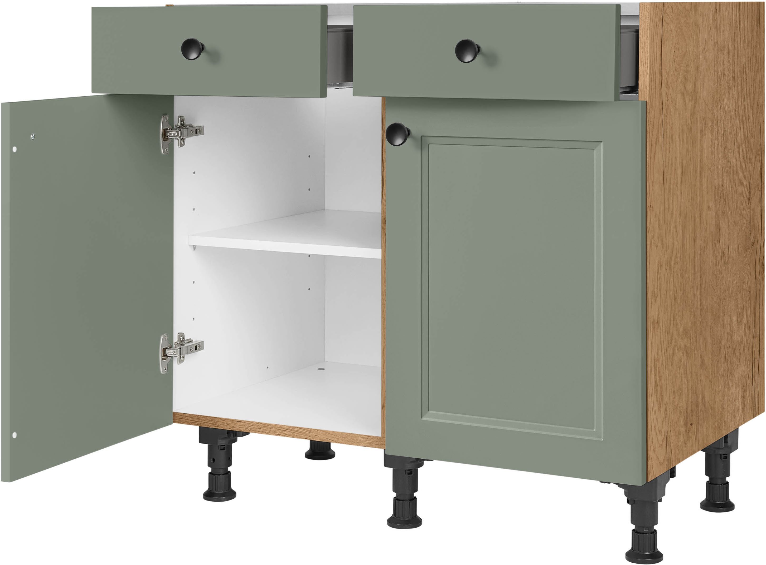nobilia Unterschrank ""Cascada", vormontiert, Breite 90 cm, Soft-Close-Funk günstig online kaufen