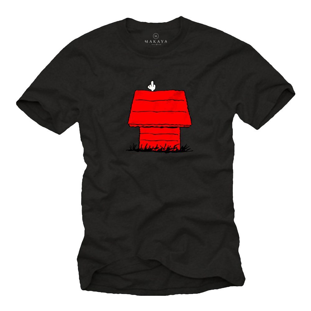 Print-Shirt Lustiges T-Shirt Herren Aufdruck Hundemotiv Witzige Geschenke Männer