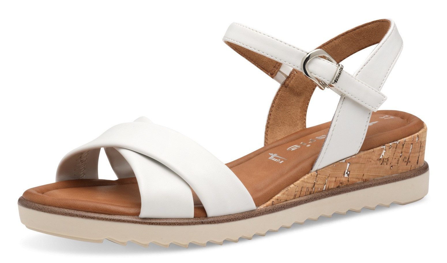 Tamaris Sandalette, Keilabsatz, Sommerschuh, Riemchensandale mit günstig online kaufen