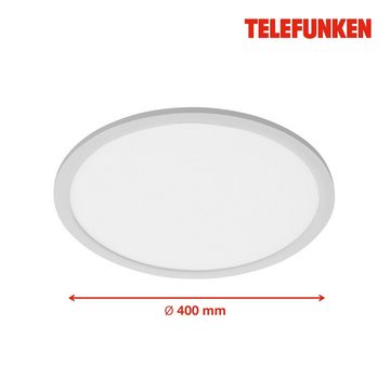 Telefunken LED Deckenleuchte 309104TF, LED fest integriert, Neutralweiß, mit Bewegungssensor, mit Bewegungsmelder, mit Dämmerungssensor, Empfindlichkeit einstellbar, Leuchtdauer einstellbar, Radius von Sensor einstellbar