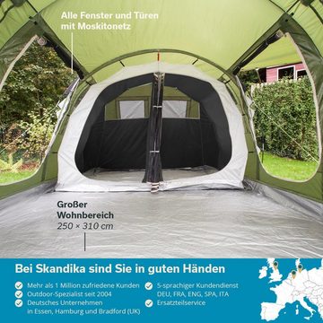 Skandika Tunnelzelt Gotland 4, Personen: 4, eingenähter Zeltboden, Schlafkabine mit optionaler Trennwand