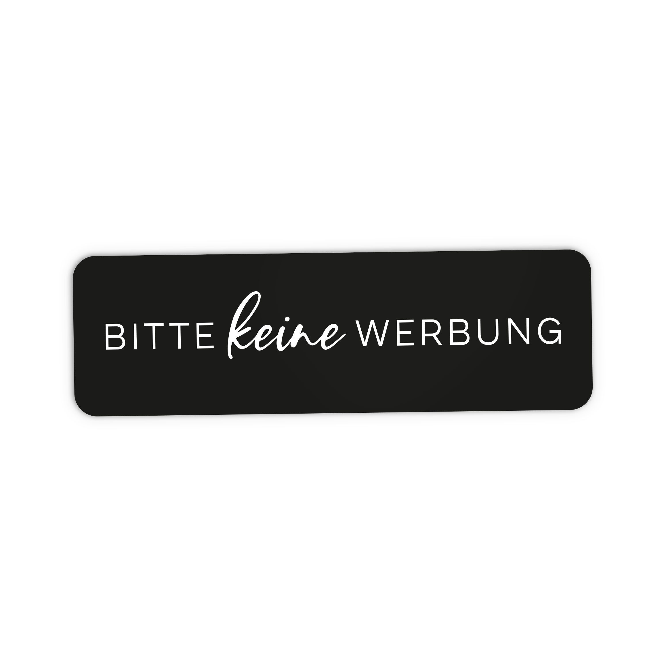 NORDEULE Aufkleber Keine Werbung im 4er Set, (4tlg), Wetterfest und UV-beständig für den Briefkasten