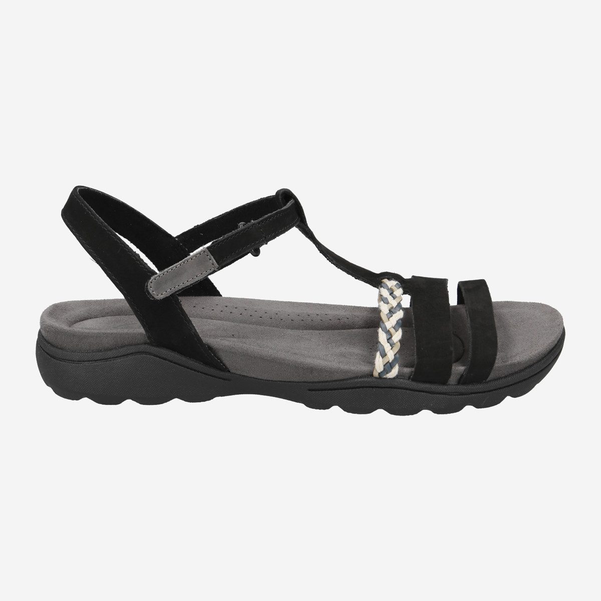Clarks Clarks Amanda Tealite 26171125 4, Sandaletten in Schwarz für Damen Sandalette
