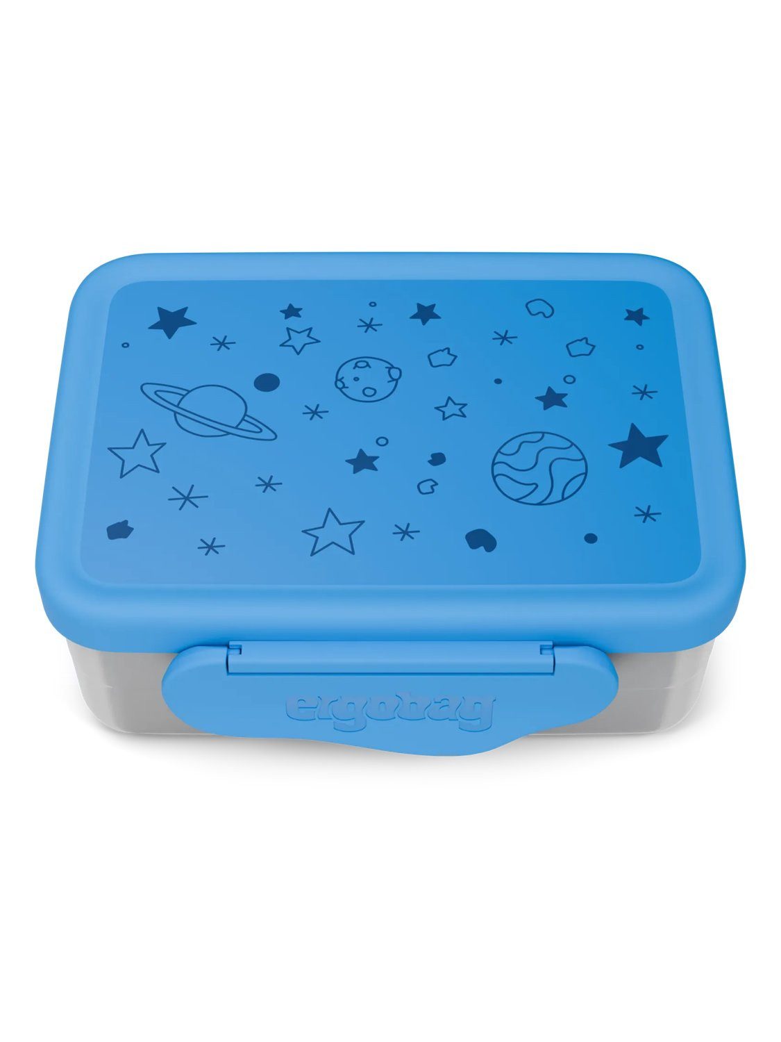 ergobag Lunchbox Edelstahl Brotdose, Edelstahl, (Edelstahl Brotdose, 3-tlg., 1x Brotdose, 1x Trennfach), spülmaschinengeeignet bis 45 Grad, Handwäsche empfohlen