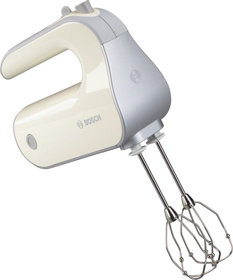 BOSCH Handmixer Styline Colour MFQ40301, 500 W, 5 Stufen plus Turbostufe, 2  Rührbesen, 2 Edelstahl-Knethaken, Sehr leise, leicht, extrem kraftvoll für  angenehmes Arbeiten