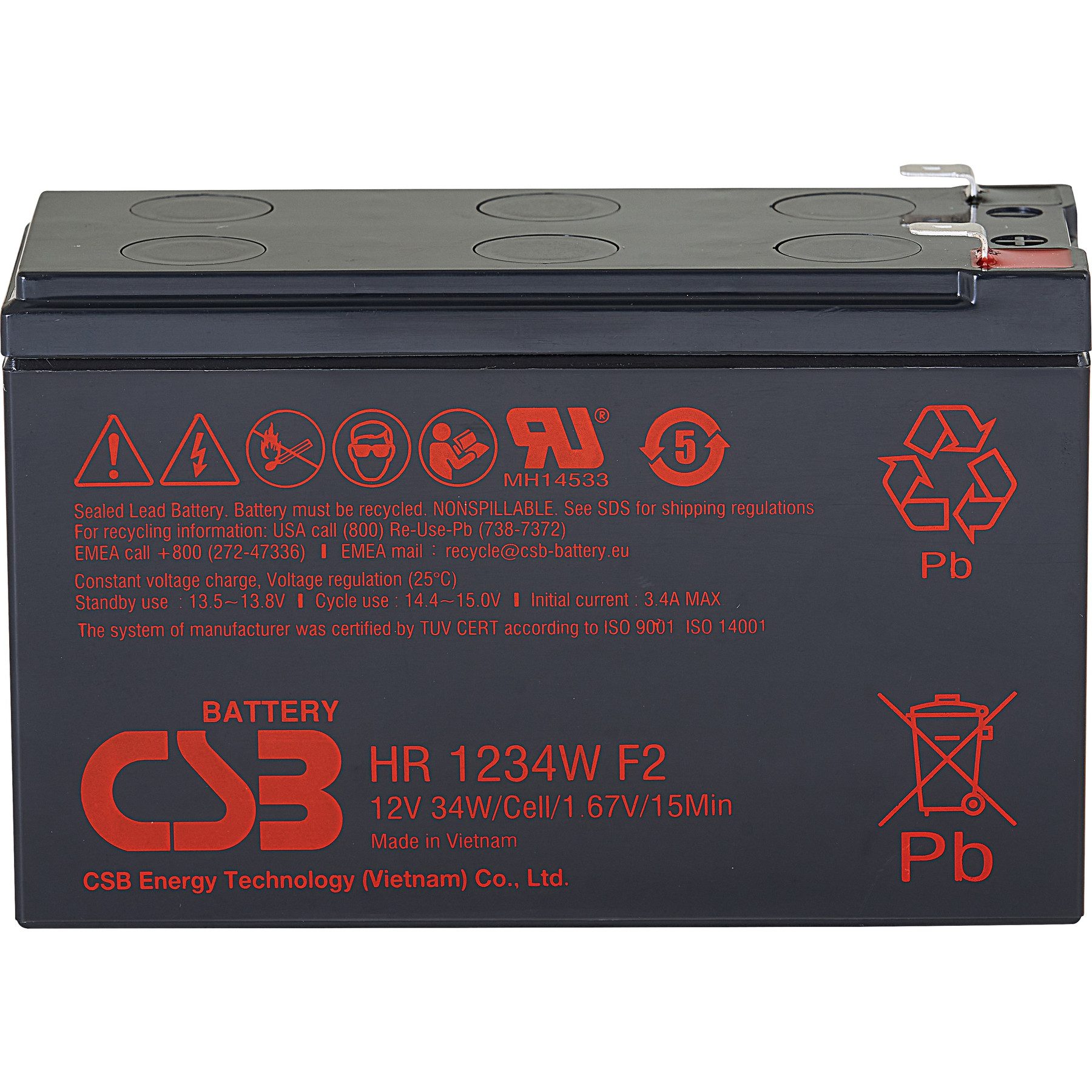 CSB Bleiakku 12V / 34 W Bleiakkus
