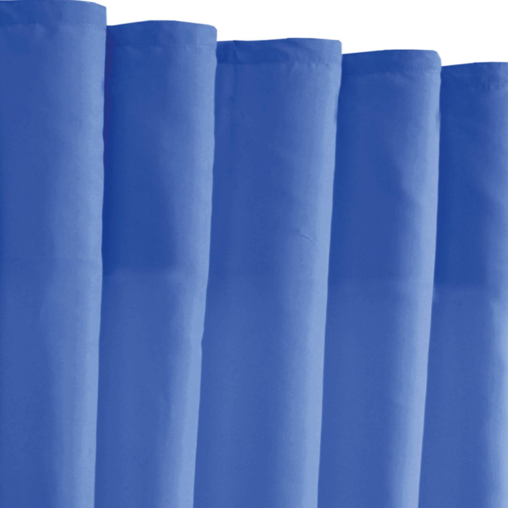 Gardine versch. Blickdichte und Größen Kräuselband verfügbar Blau Farben Vorhang, Bestlivings, St), Kräuselband, mit (1 blickdicht, Fertiggardine in Microfaser,