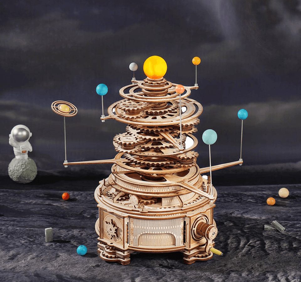 Puzzle Robotime Mechanisches Sonnensystem Mechanisches Holzpuzzle