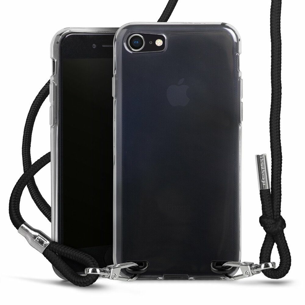 DeinDesign Silikon Hülle kompatibel mit Apple iPhone 7 Case schwarz Handyhülle Montanablack Logo Youtuber