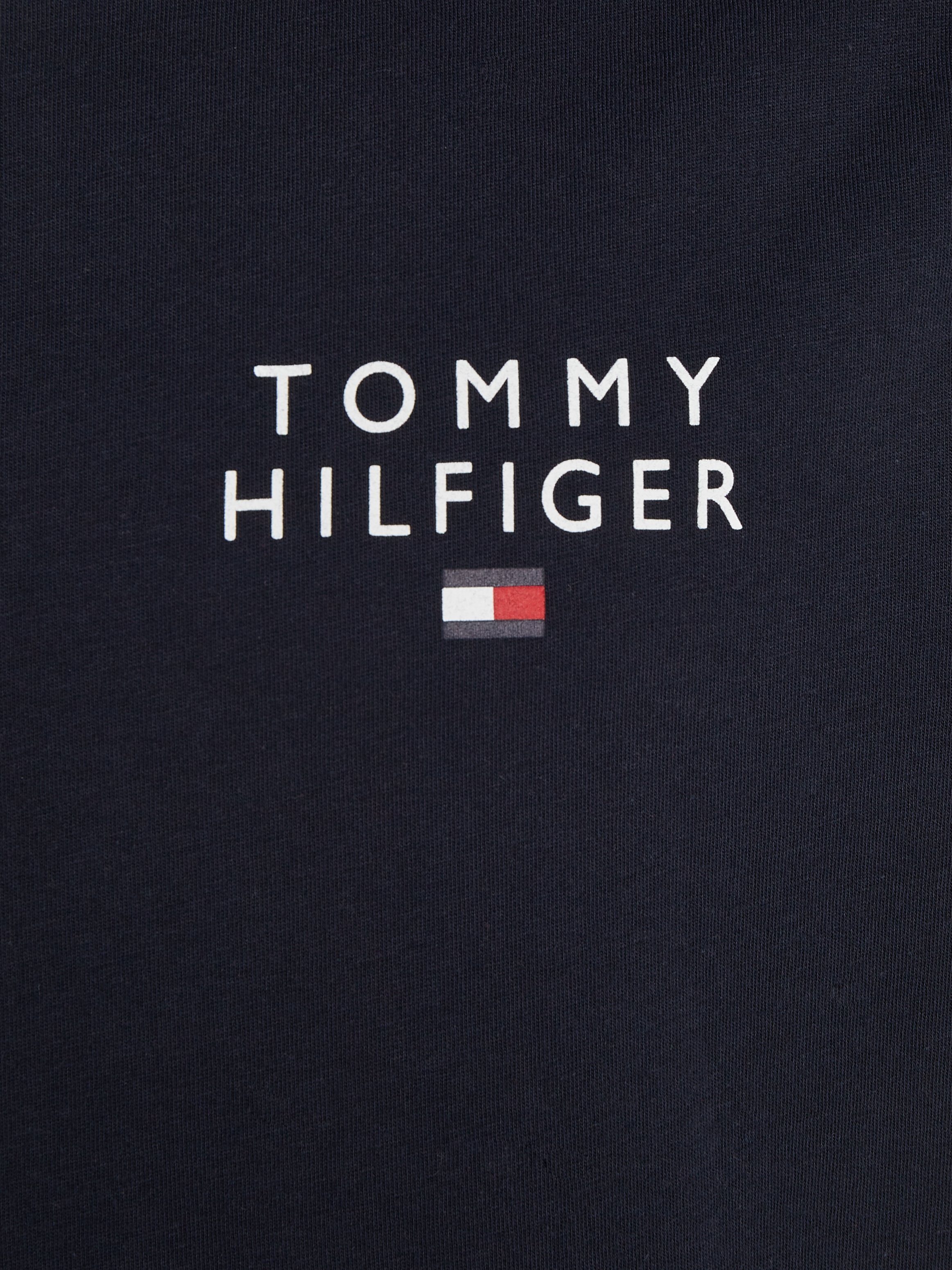 Desert-Sky-(dunkelblau) SS Underwear Hilfiger Markenlogo-Druck Tommy T-Shirt Hilfiger TEE mit CN Tommy LOGO