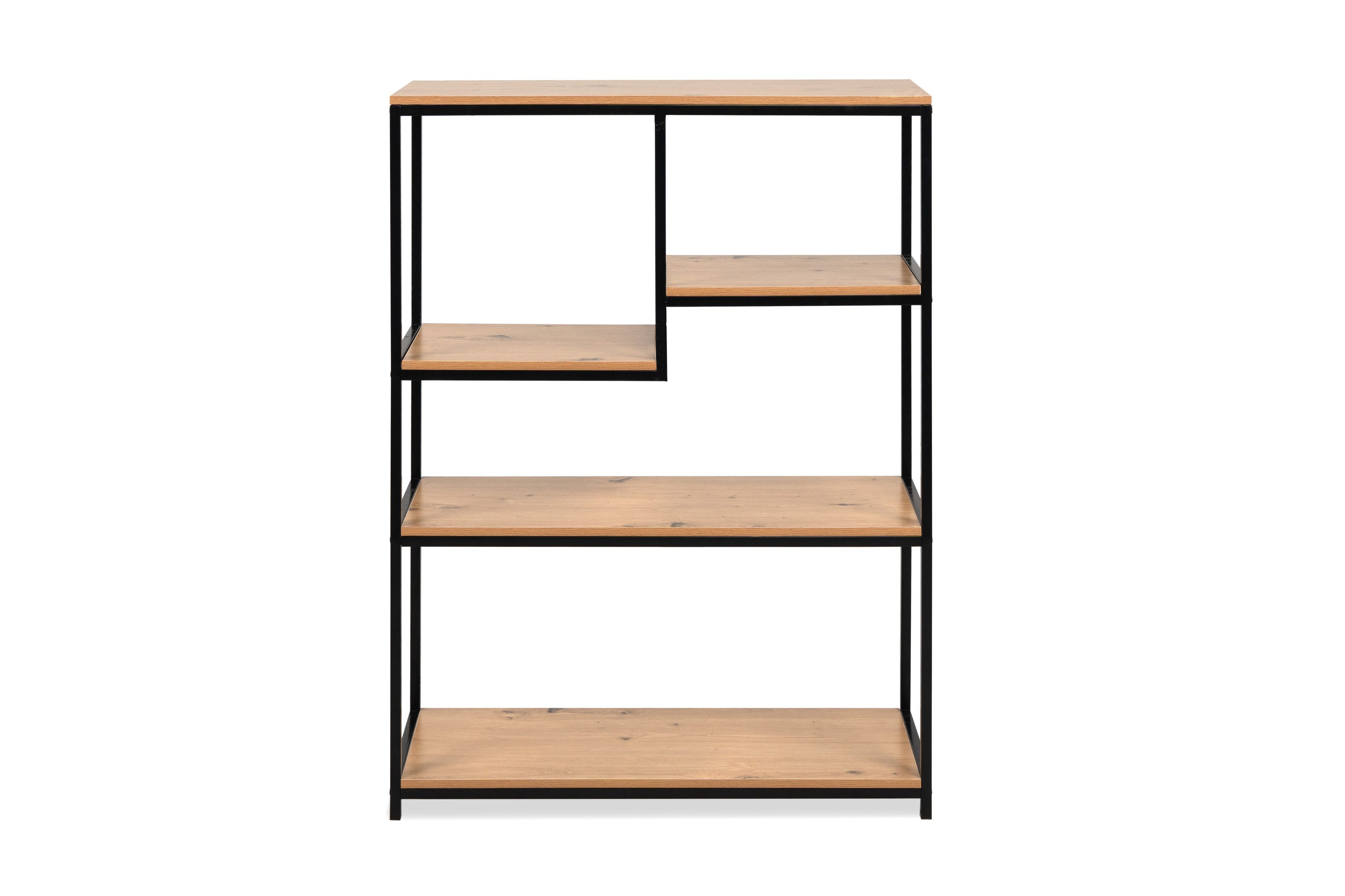 freiraum Regal Trelleborg, in Dekor Artisan Oak / schwarz - 75x100,5x30 (BxHxT)