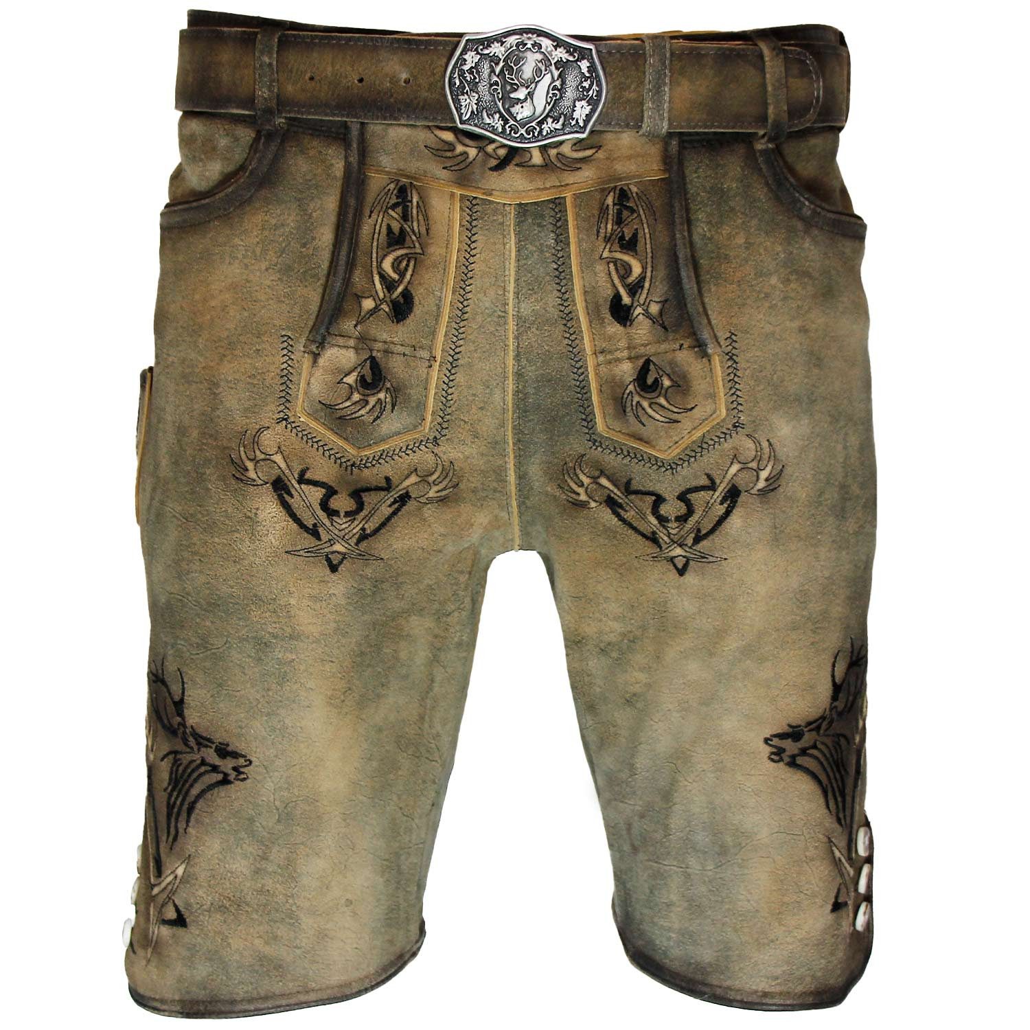 Maddox Trachtenlederhose MADDOX Kurze Herren Lederhose günstig online kaufen