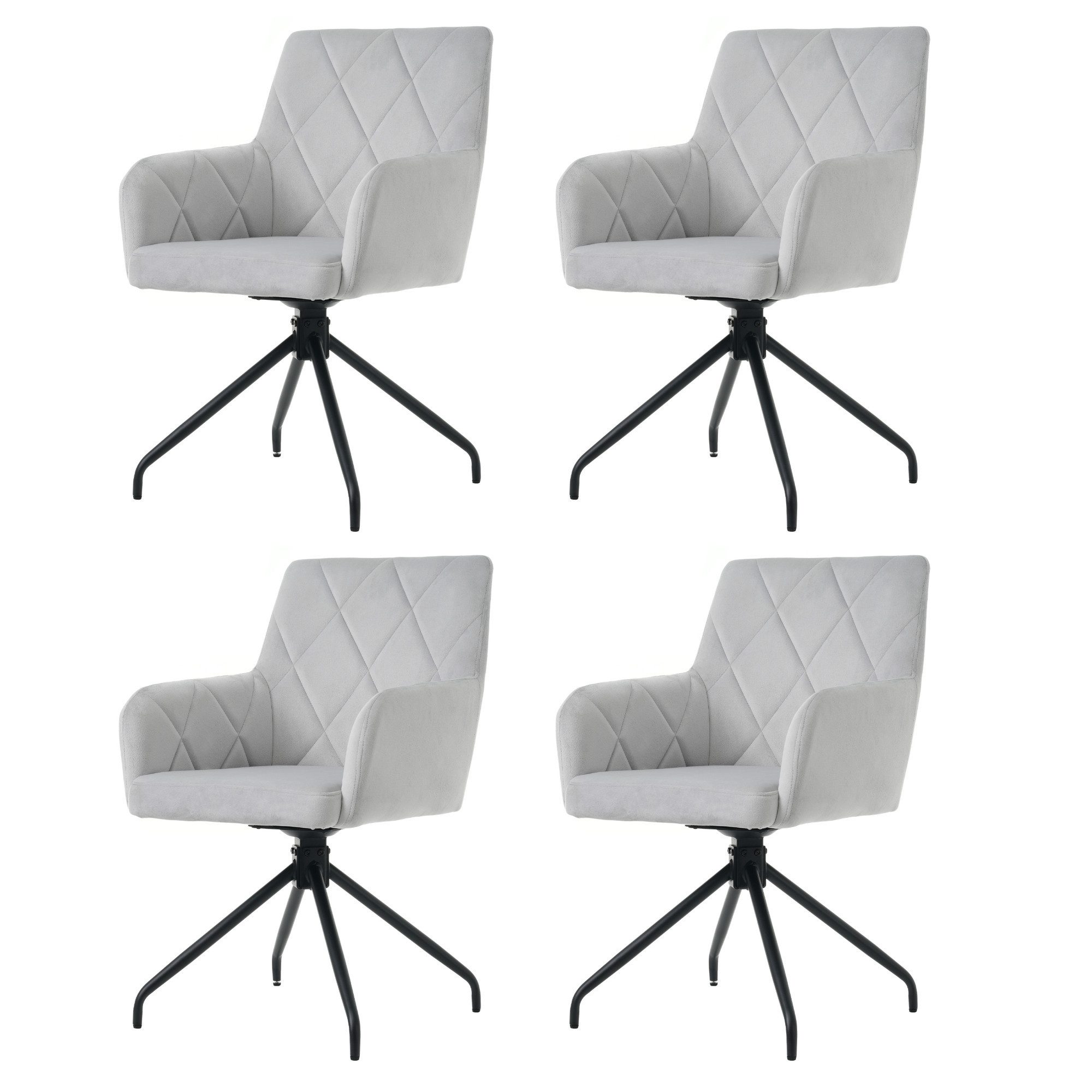 Flieks Esszimmerstuhl (360° drehbar, Set, 4 günstig online kaufen