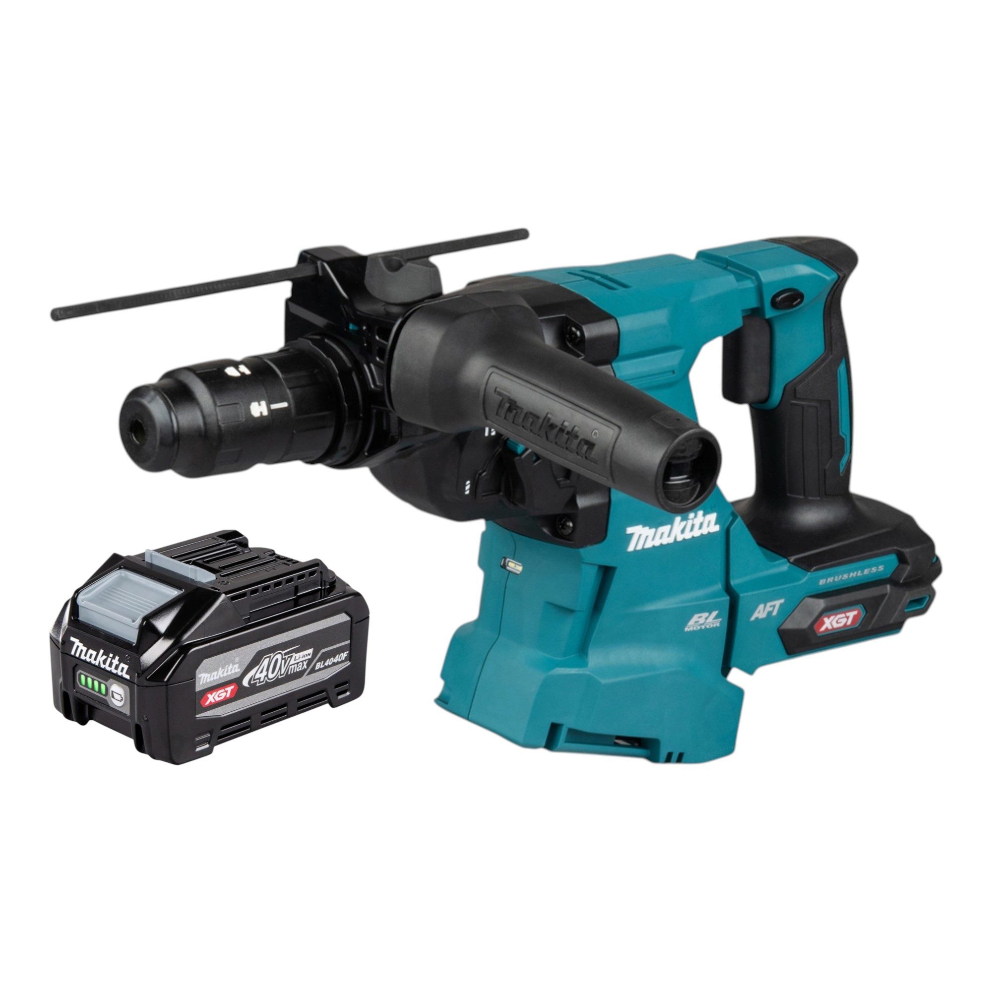 Makita Akku-Kombibohrhammer HR 012 GU1 Akku Kombihammer 40 V max. 3,3 J SDS plus Brushless
