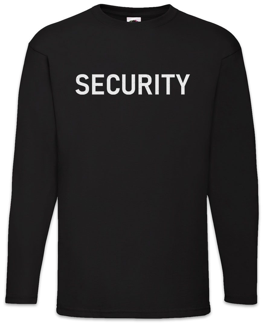 Urban Backwoods Langarmshirt Security Langarm T-Shirt Kostüm Sicherheit Fasching Karneval (1-tlg) Verkleidung Fastnacht Fassenacht Faschings-Shirt Helau