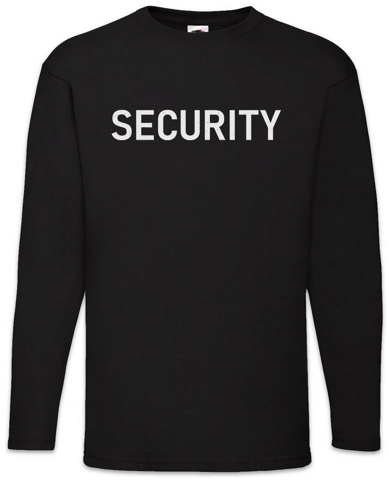 Urban Backwoods Langarmshirt Security Langarm T-Shirt Kostüm Sicherheit Fasching Karneval (1-tlg) Verkleidung Fastnacht Fassenacht Faschings-Shirt Helau