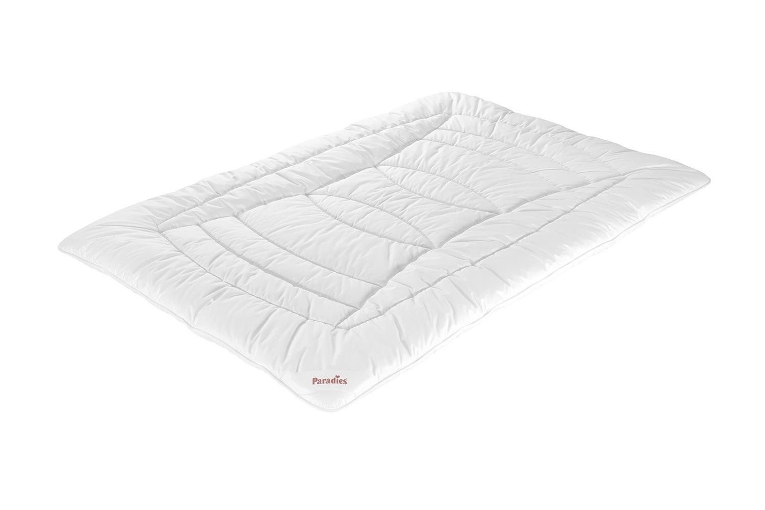 Paradies Baumwollbettdecke NIMA, 135 x 200 cm, Weiß, Textilfaserfüllung, Füllung: Polyester, Lyocell, Bezug: Baumwolle